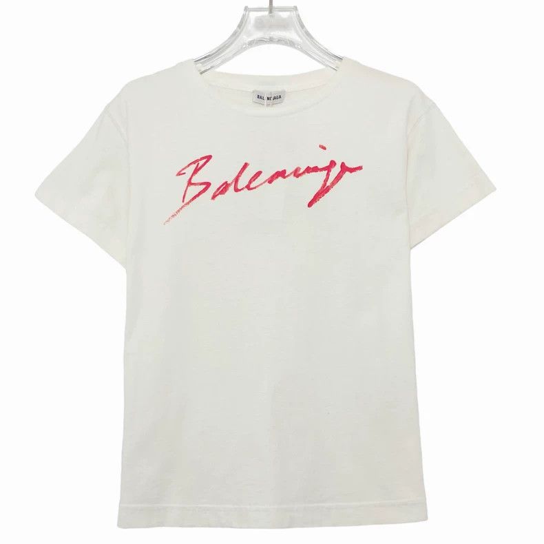 Balenciaga Signature Letter Logo Short Sleeve T-Shirt