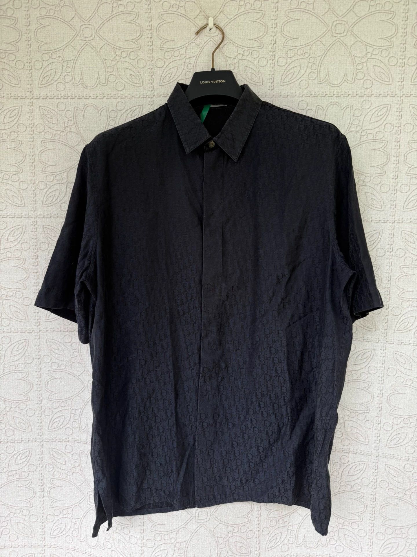 Dior Dior Short Sleeve Dark Patterned Shirt Size US M / EU 48-50 / 2 - 1 Thumbnail
