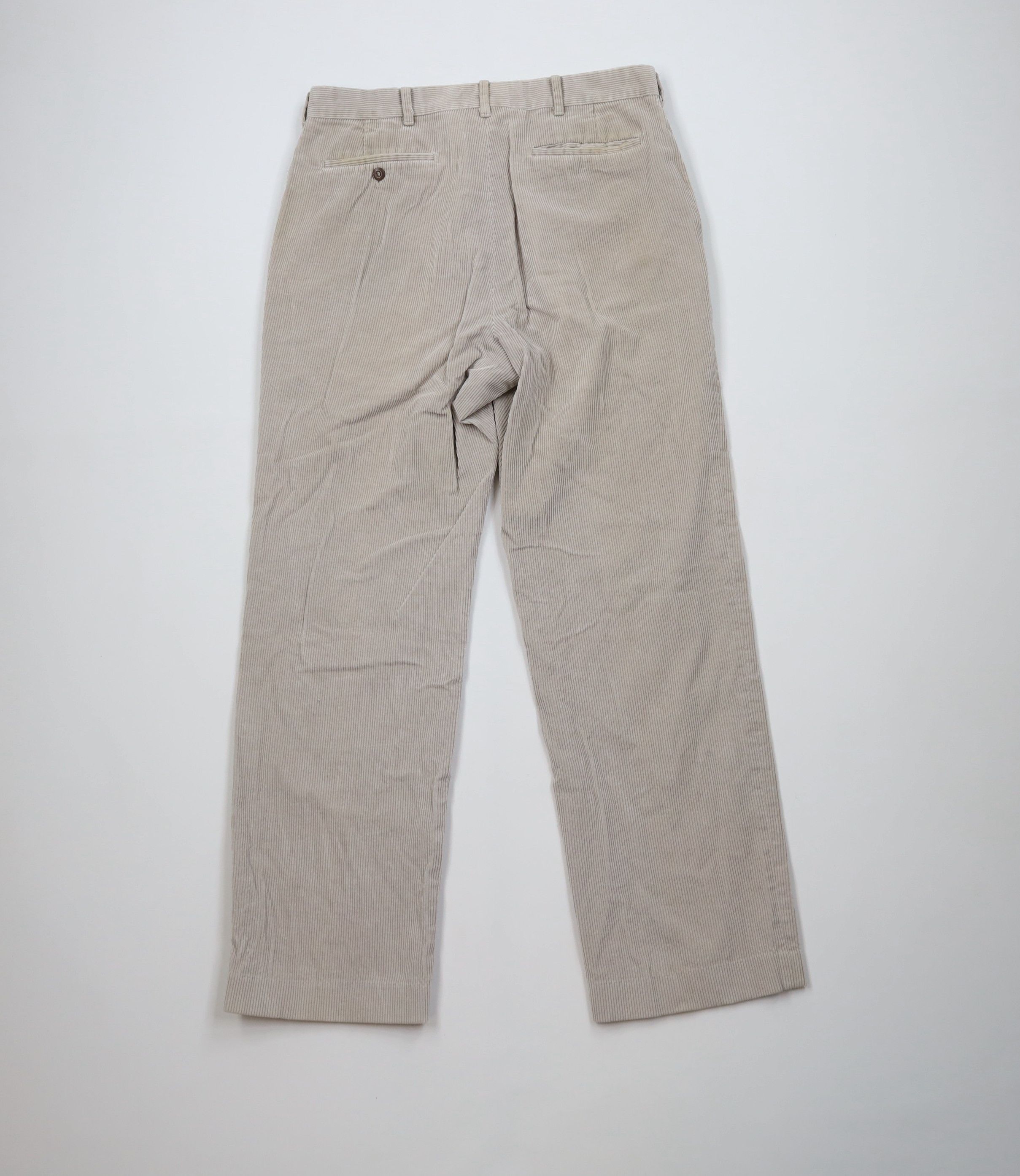 Vintage Vintage 70s Streetwear Wide Leg Corduroy Chino Pants Gray Size US 32 / EU 48 - 13 Thumbnail