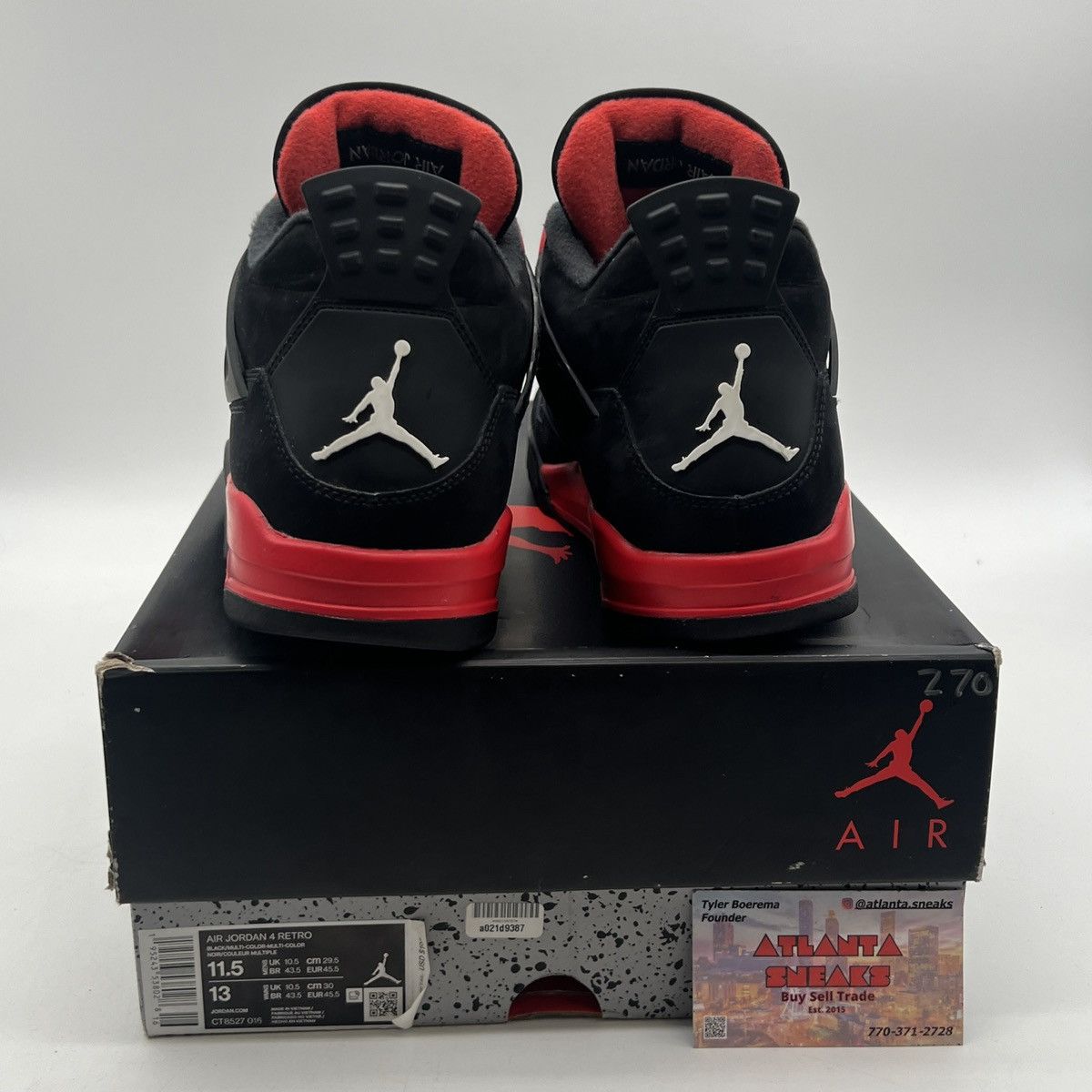 Jordan Brand Air Jordan 4 red Thunder Size US 11.5 / EU 44-45 - 3 Thumbnail