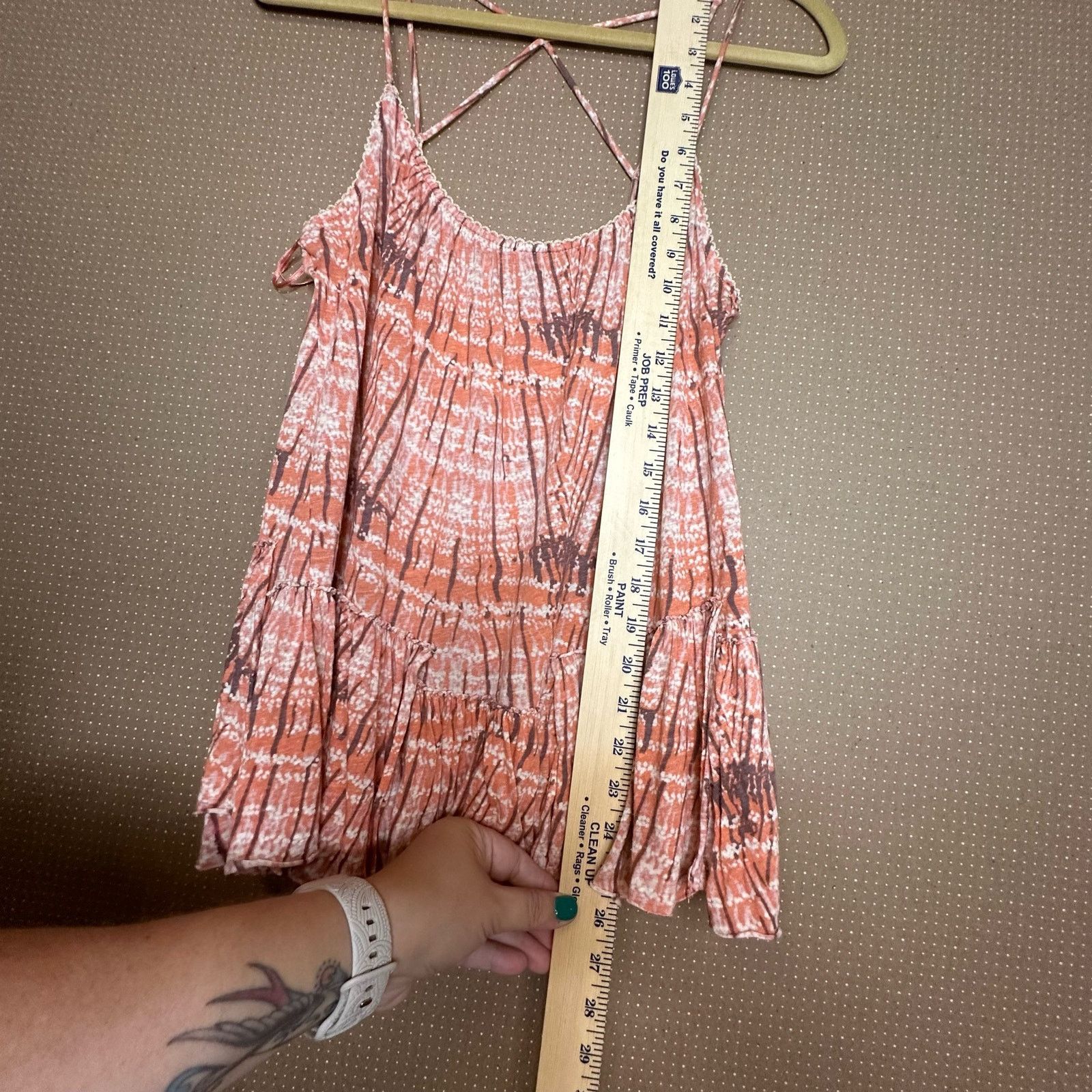 Free People Free People Sierra crisscross tank orange womens small Size S / US 4 / IT 40 - 4 Thumbnail