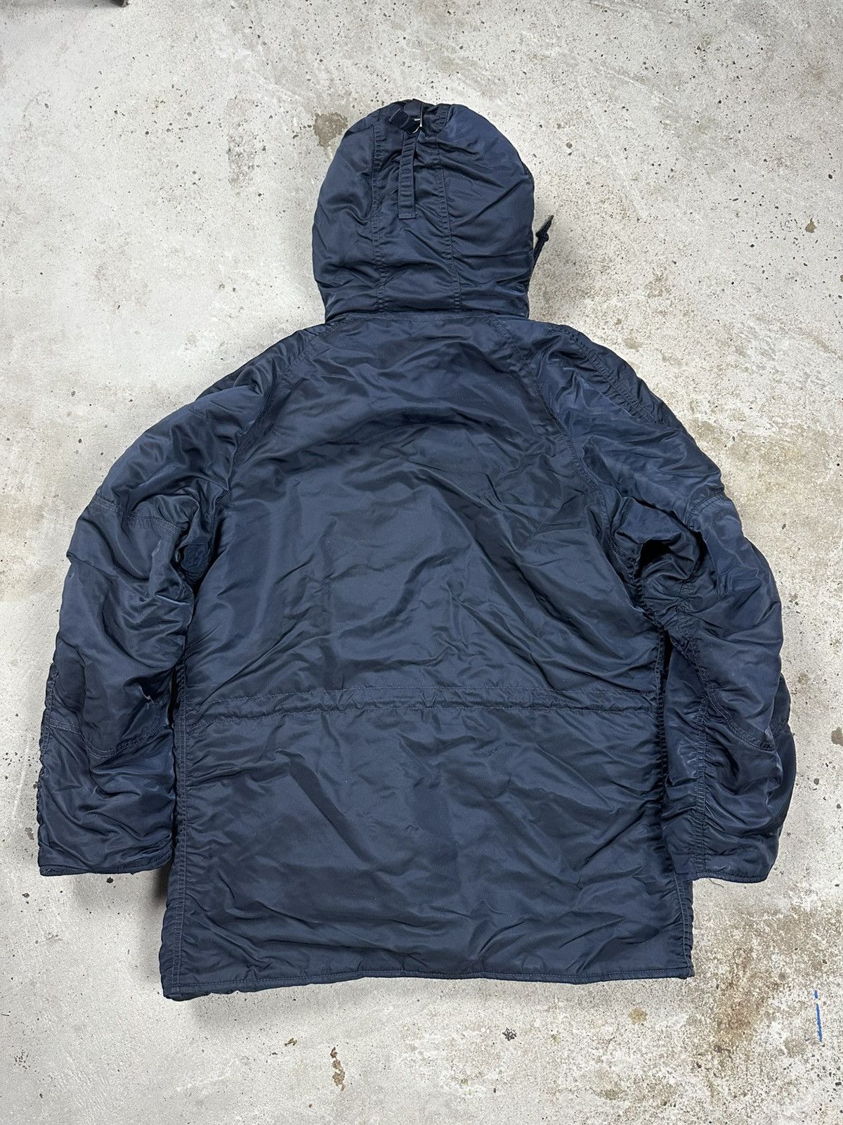 Alpha Industries × Vintage Vintage Y2K Alpha Industries Parka N-3B N Navy Jacket Size US M / EU 48-50 / 2 - 2 Thumbnail