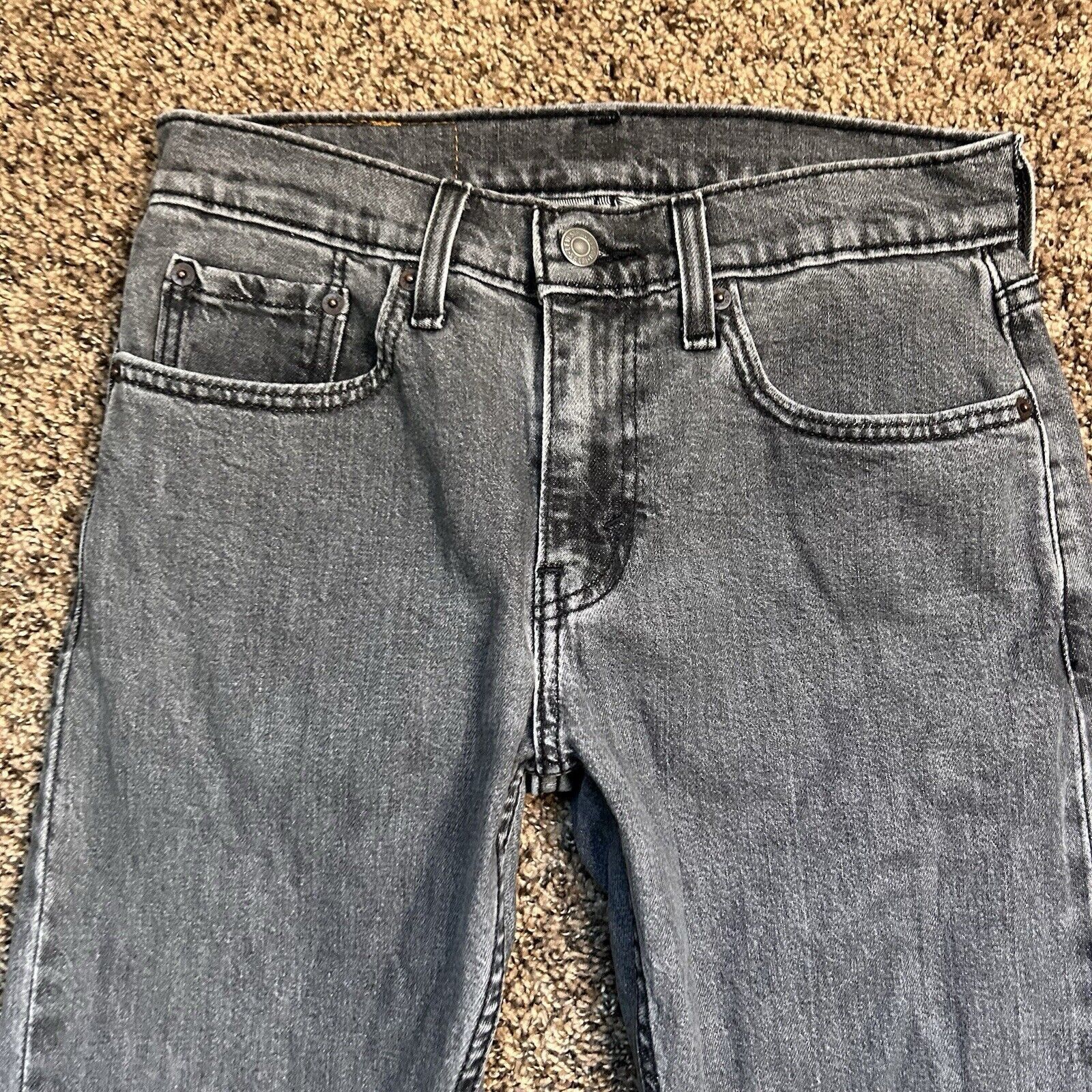 Levi's Levis 512 Jeans 28x30 Black/Grey Denim Slim Taper Fit Casual Size US 28 / EU 44 - 3 Thumbnail