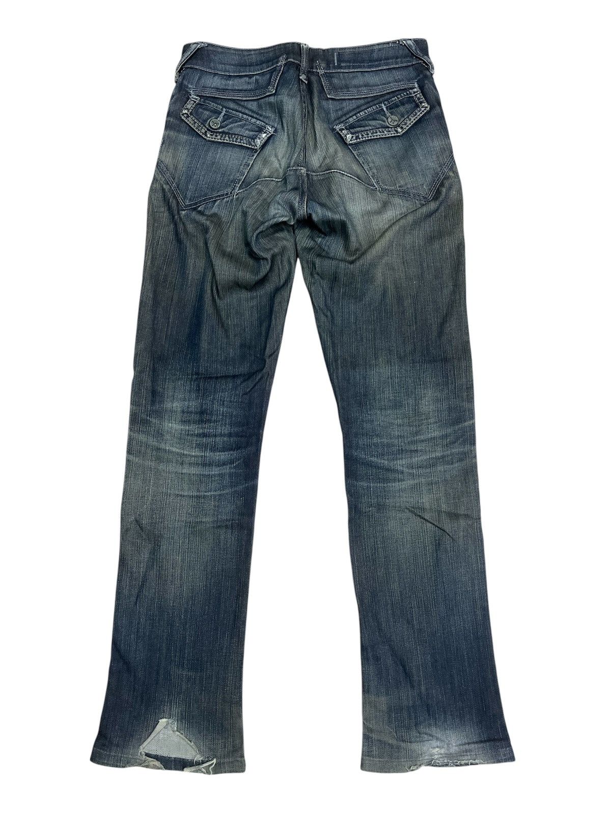 Marithe + Francois Girbaud MFG Marithe Francois Girbaud M7-1343 Distressed Jeans Size US 30 / EU 46 - 2 Thumbnail