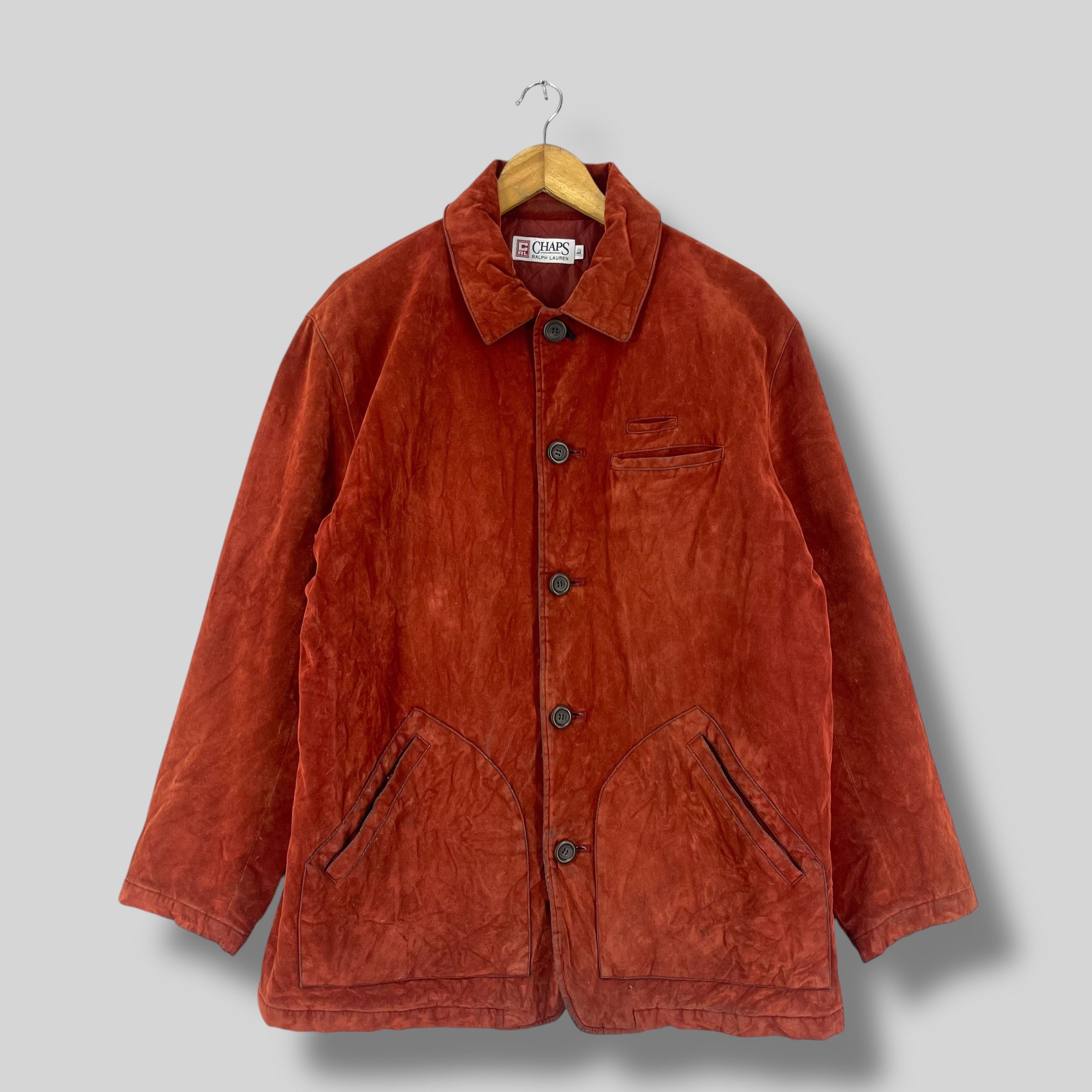 Chaps Ralph Lauren Vintage 90's CHAPS RALPH LAUREN Suede Rayon Jacket Size US L / EU 52-54 / 3 - 1 Thumbnail
