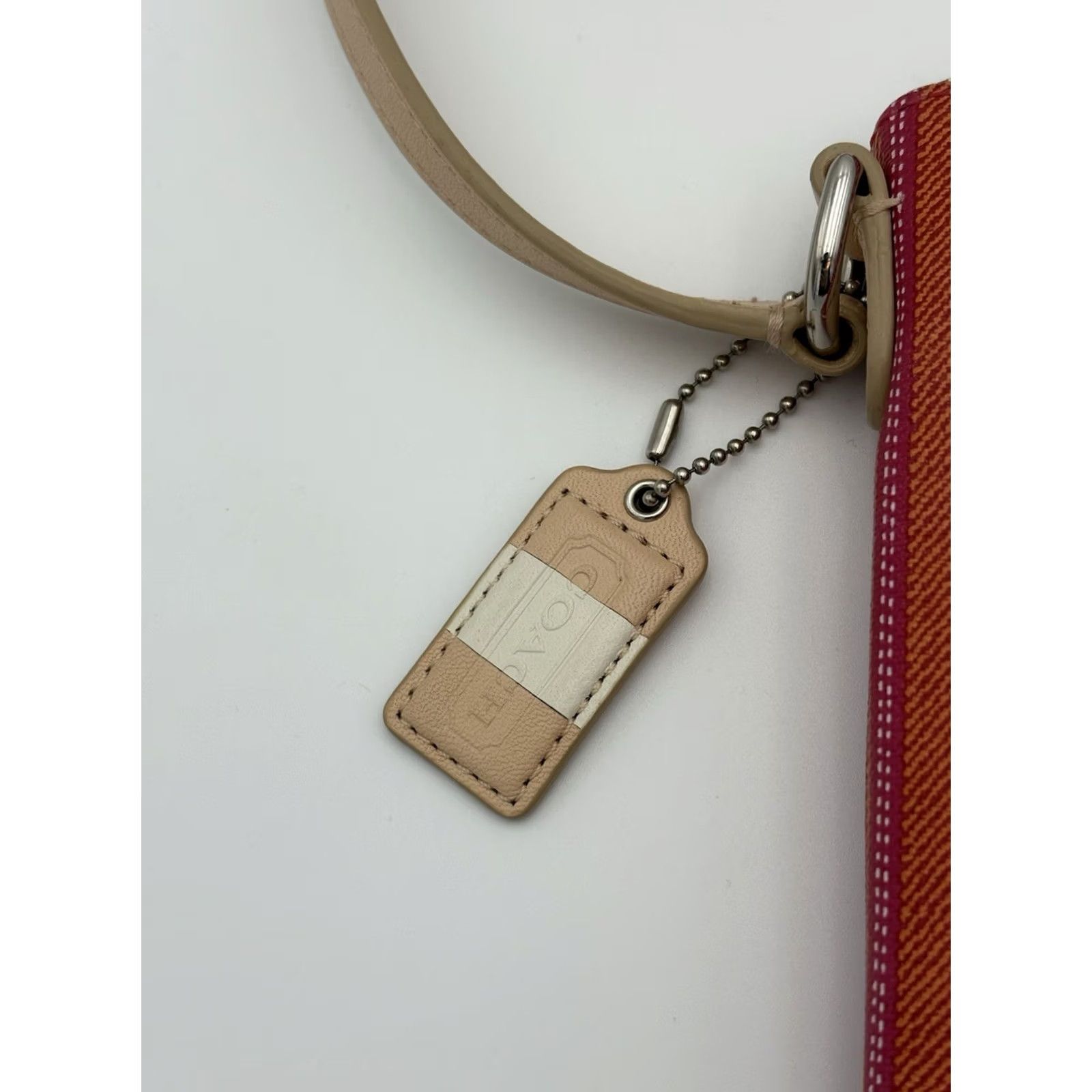 Coach COACH Legacy Weekend Ticking Stripe Crossbody Shoulder Bag Multicolor Canvas Leather Beige Lining Beige Medium Women Crossbody Size ONE SIZE - 4 Thumbnail
