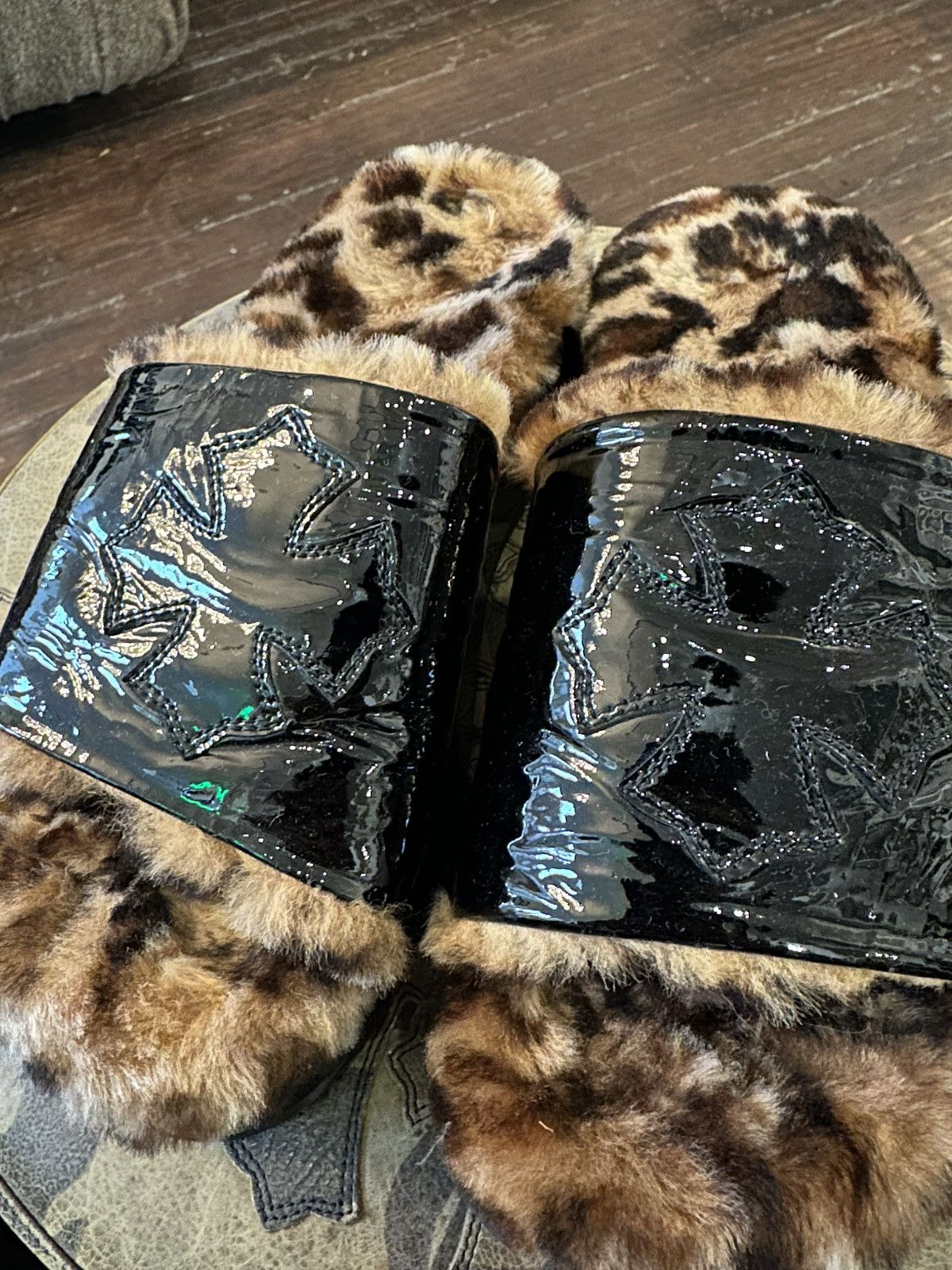 Chrome Hearts CHROME HEARTS CHEETAH FUR PATCH SLIDES Size US 7.5 / IT 37.5 - 2 Thumbnail
