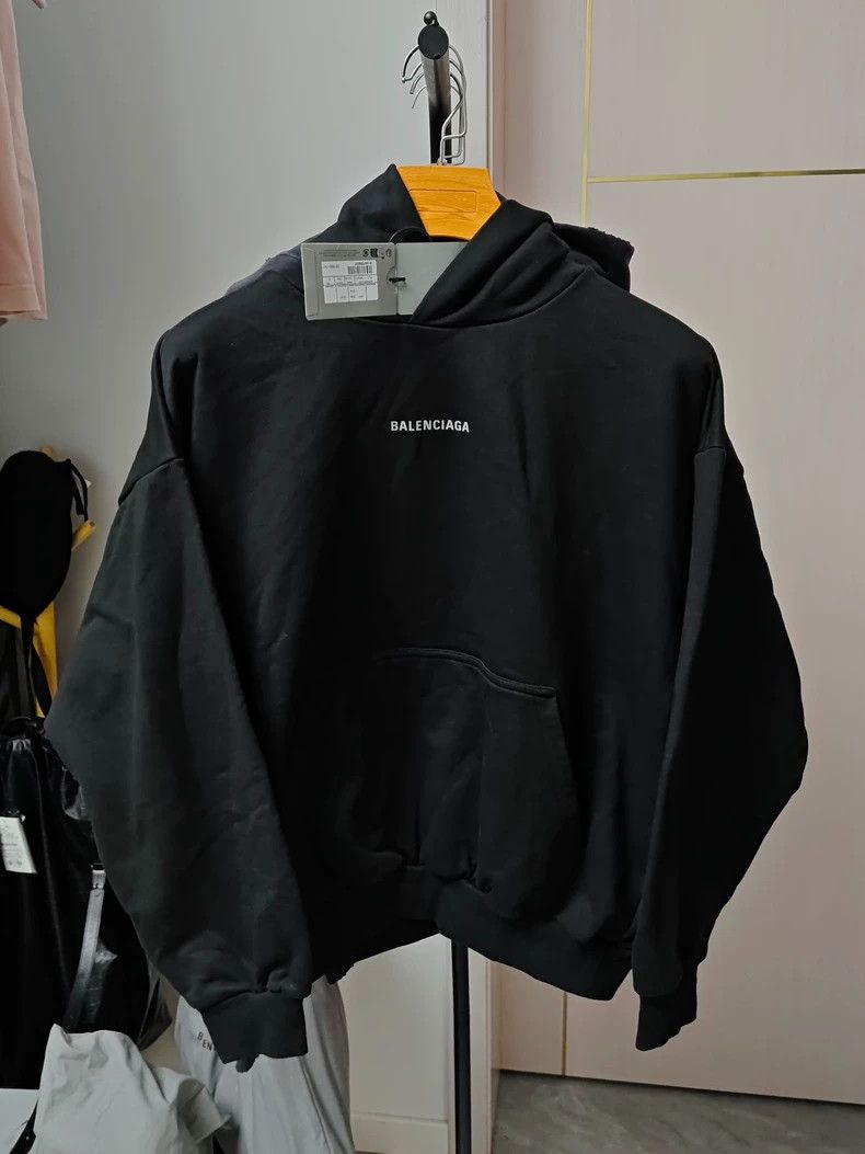 Balenciaga Reflective Logo Hoodie with Tag - dmc