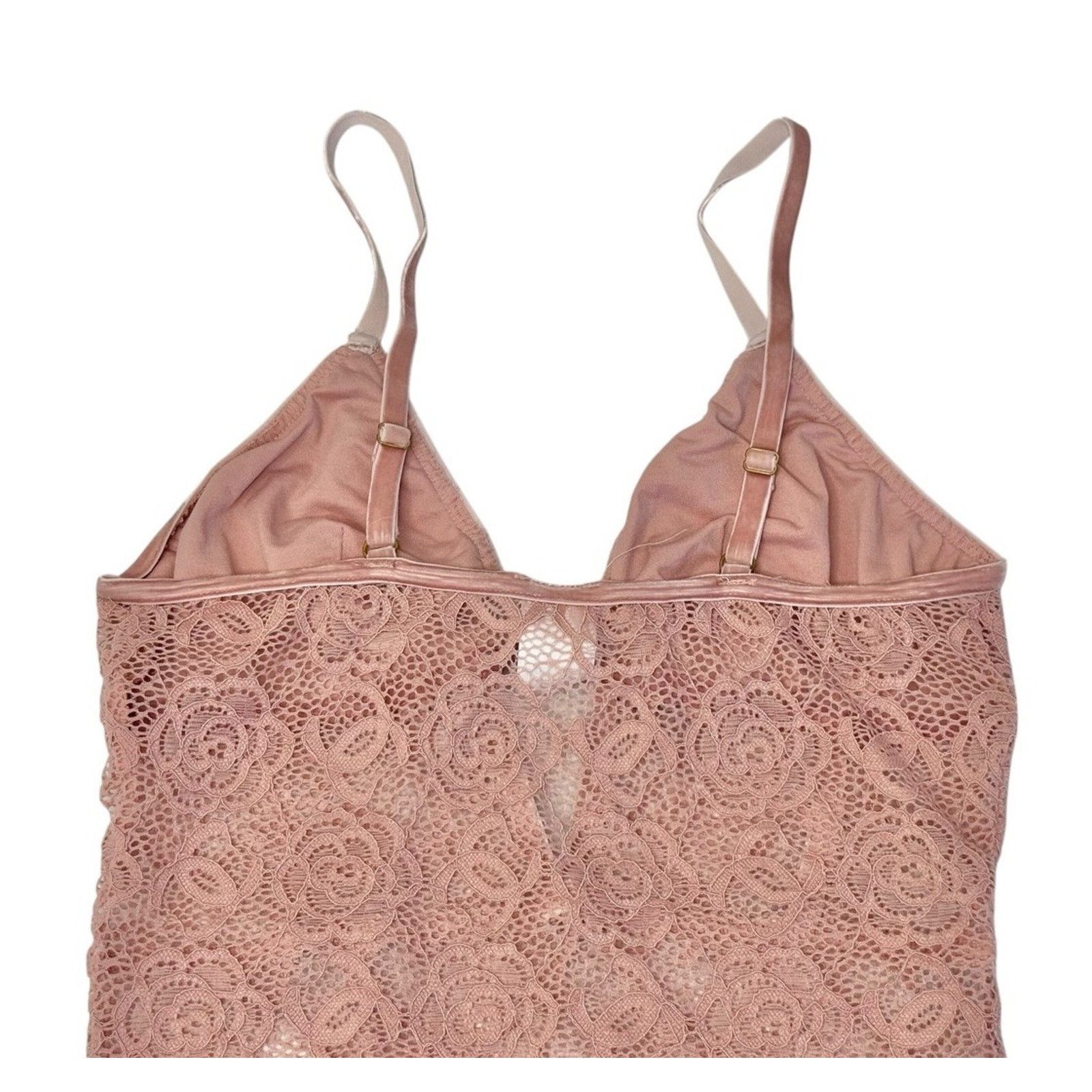 Other DYNAMIC Pink Lace Bodysuit Shear Cut Out Playsuit Lingerie Size ONE SIZE - 9 Thumbnail