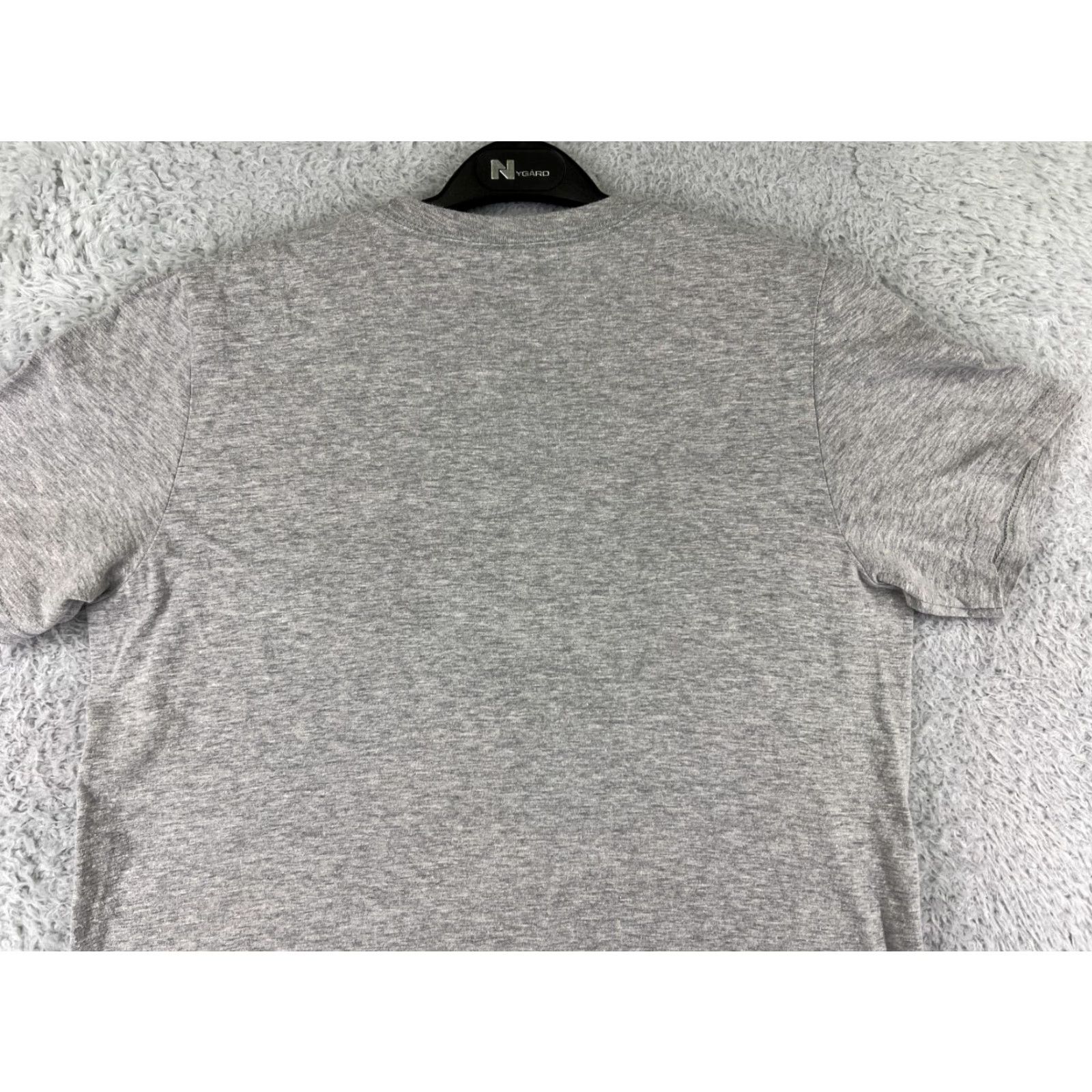 Adidas Adidas Shirt Mens Medium Gray Black Spellout Logo Short Sleeve Crew Cotton Blend Size US M / EU 48-50 / 2 - 7 Thumbnail