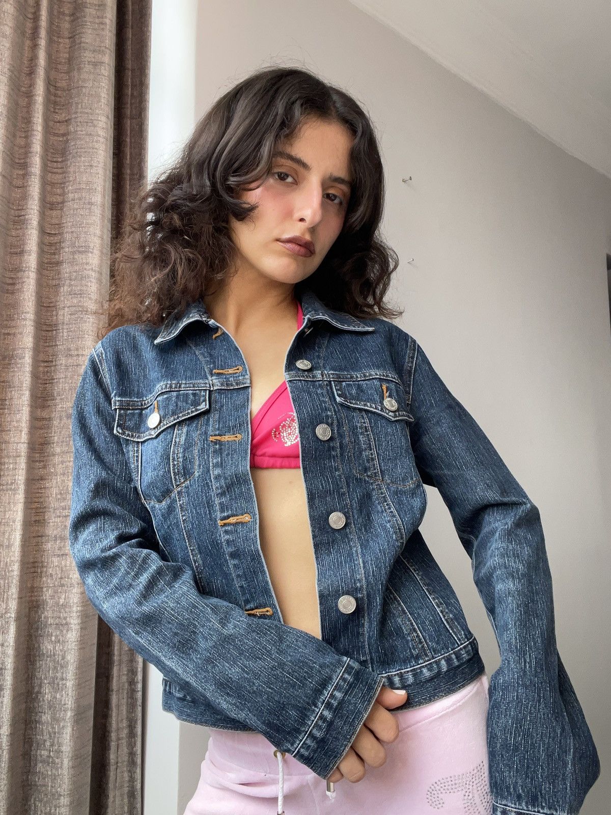 Vintage y2k denim jacket Size S / US 4 / IT 40 - 3 Thumbnail
