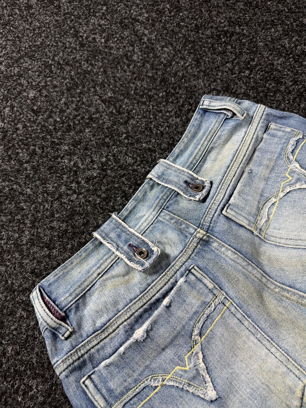 Diesel 00s Diesel Vntg Dirty Distressed Opium Punk Rock Y2K Jeans Size US 28 / EU 44 - 21 Thumbnail