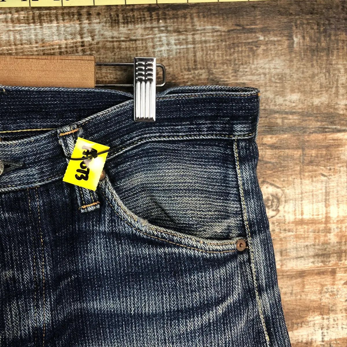 Edition Japan DL Graph Zero Denimio Distressed selvedge Denim Pants #A2073 Size US 33 - 5 Thumbnail