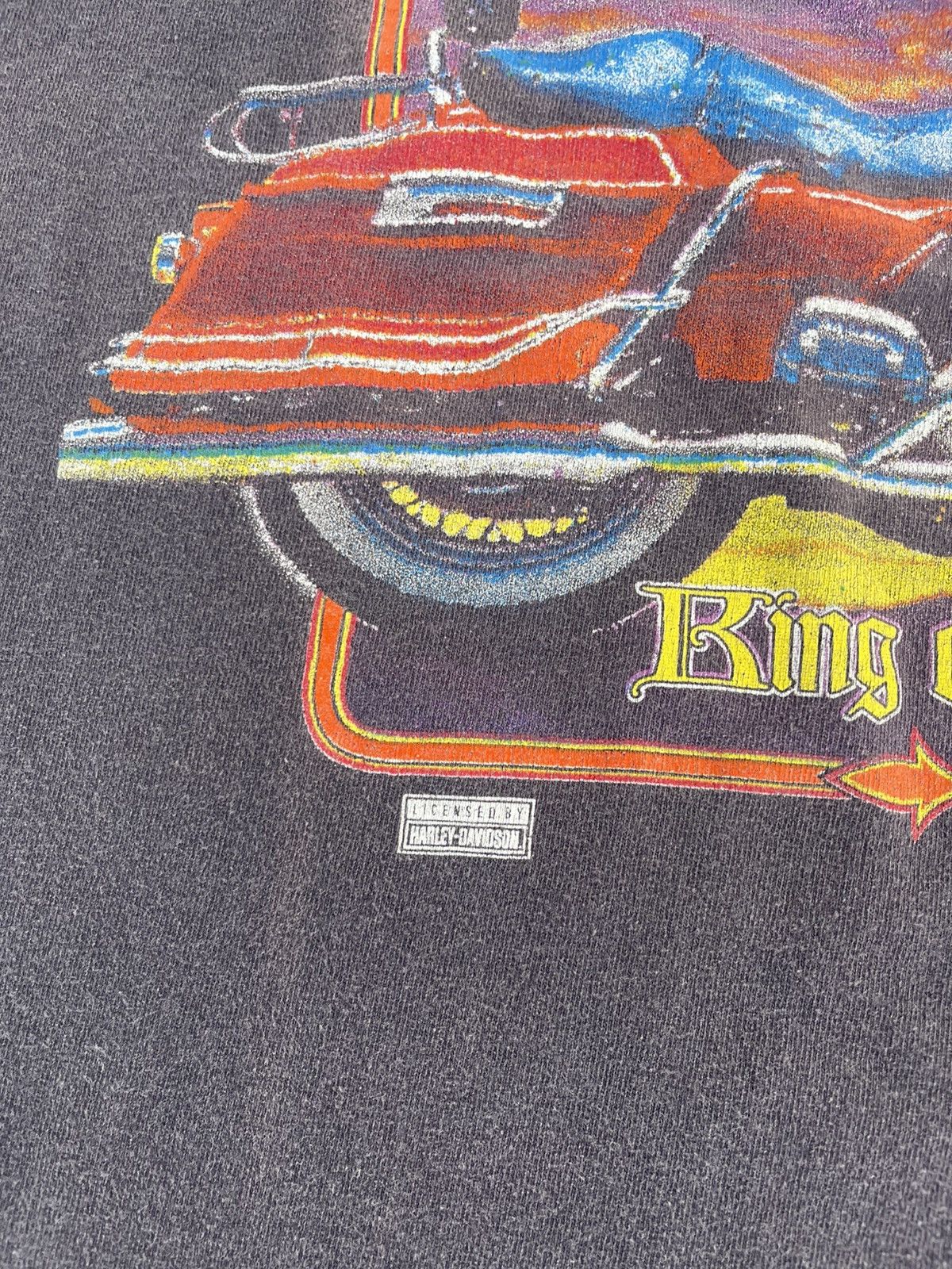 Harley Davidson Vintage 1995 HD Harley Davidson King Of The Road Shirt Tee Size US L / EU 52-54 / 3 - 9 Thumbnail