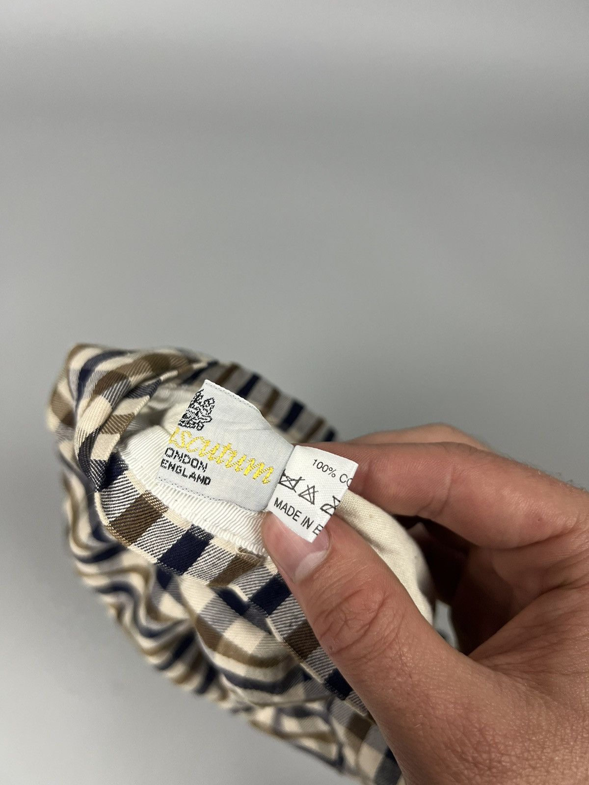 Aquascutum Aquascutum Beret / headdress in a branded checkered pattern Size ONE SIZE - 3 Thumbnail