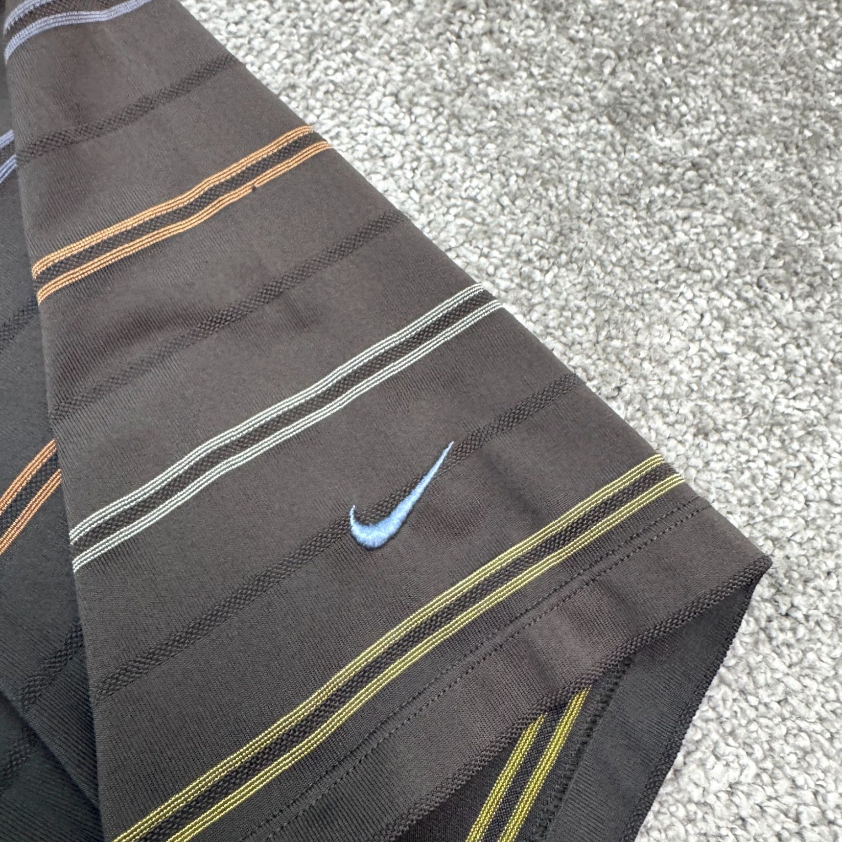 Nike Nike Golf Polo Shirt Mens XXL Gray Striped Short Sleeve Performance Polo Size US XXL / EU 58 / 5 - 5 Thumbnail