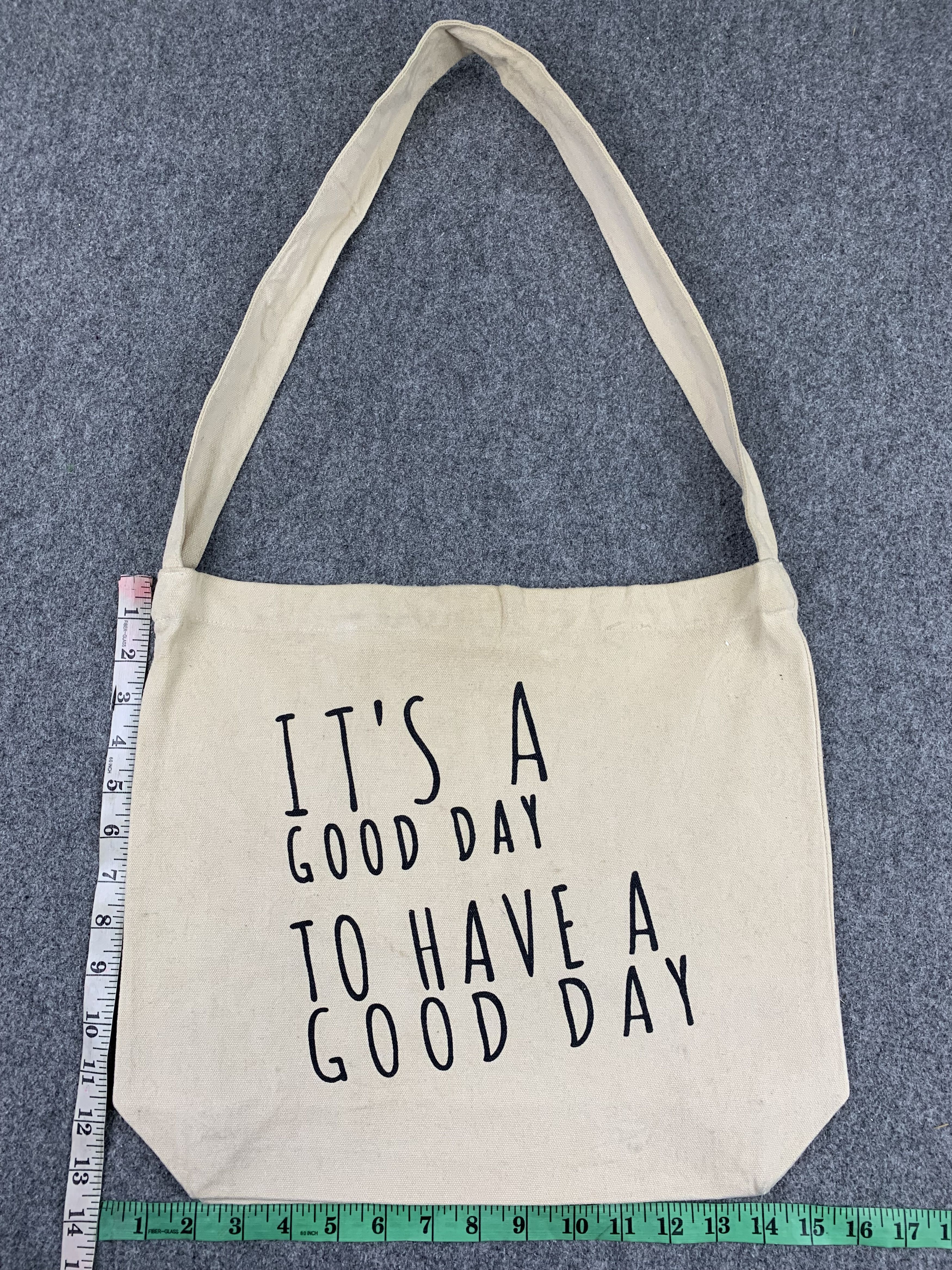 Japanese Brand Vintage Japanese Brand Wording Crossbody Tote Bag BG0054 Size ONE SIZE - 3 Thumbnail
