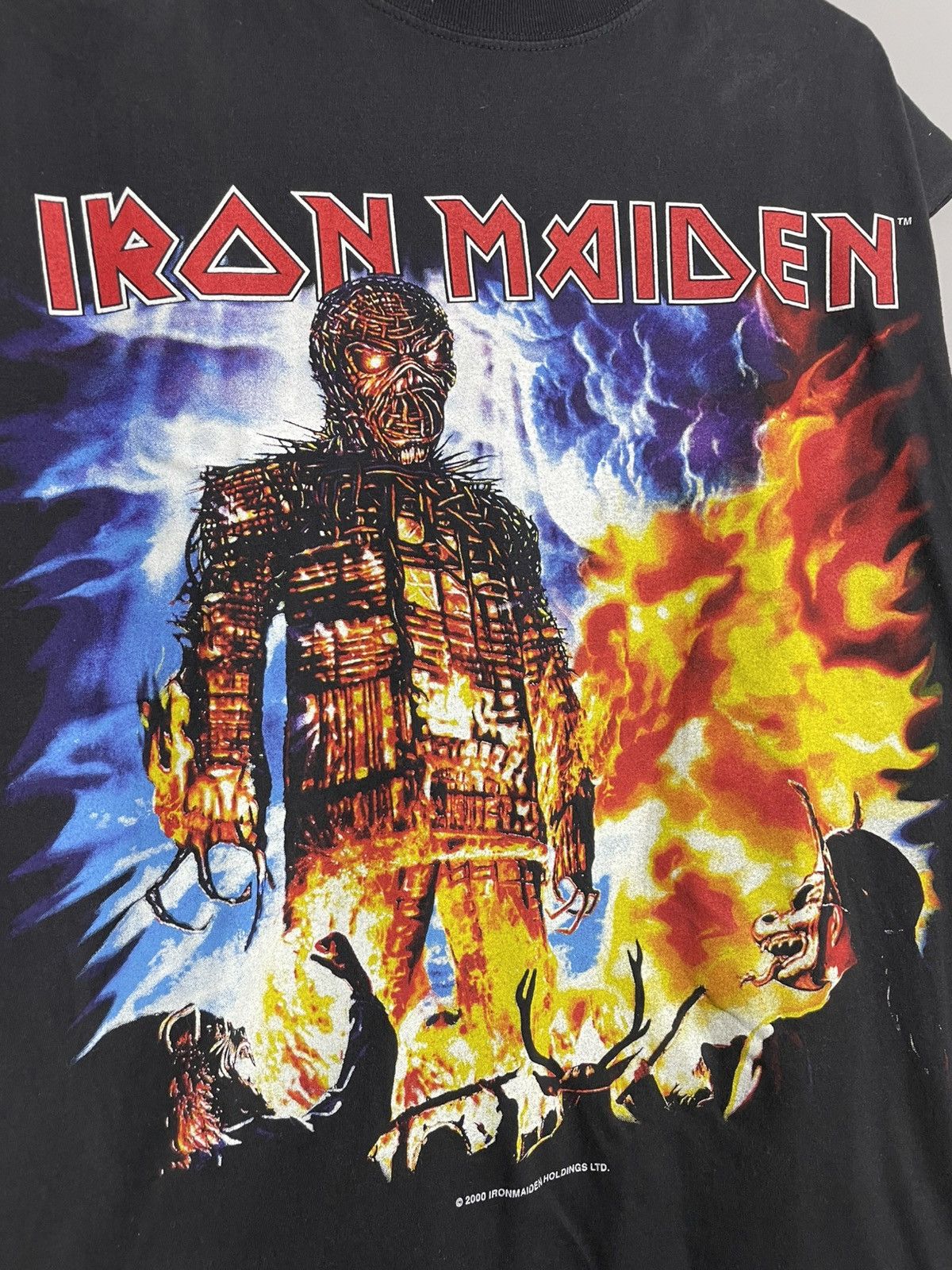 Vintage Vintage Iron Maiden European Tour 2000s Original Shirt Size US XL / EU 56 / 4 - 3 Thumbnail