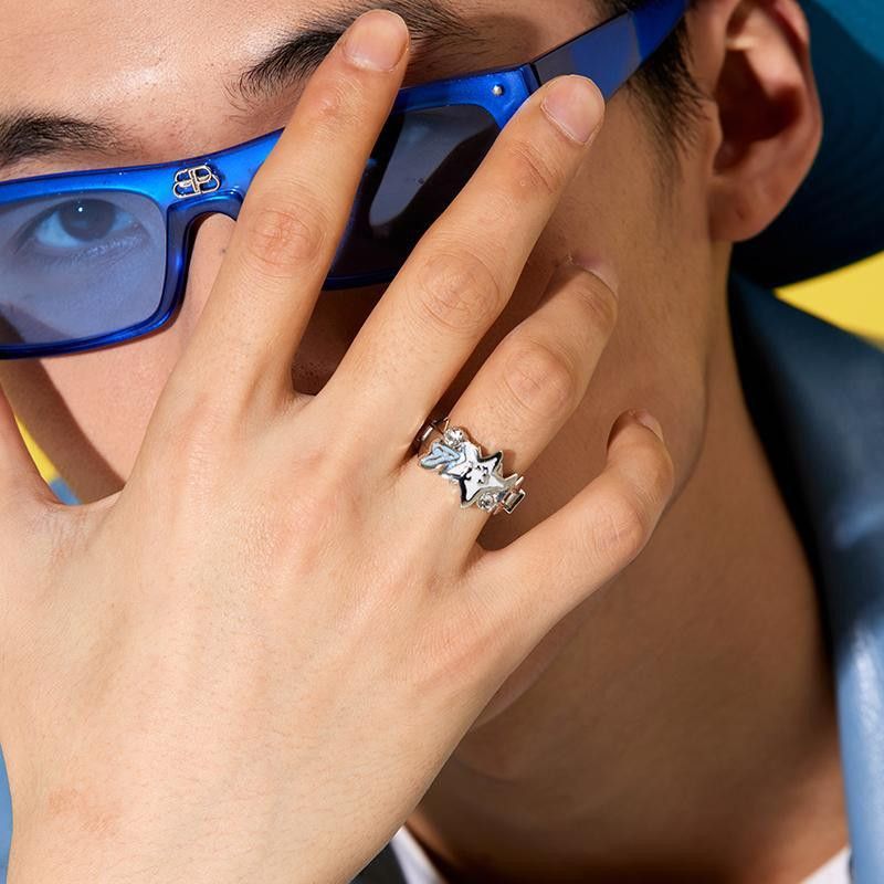 Jewelry New Trend Jewelry Rings Open Size Chrome Ring (Size 7-13) Size ONE SIZE - 1 Thumbnail