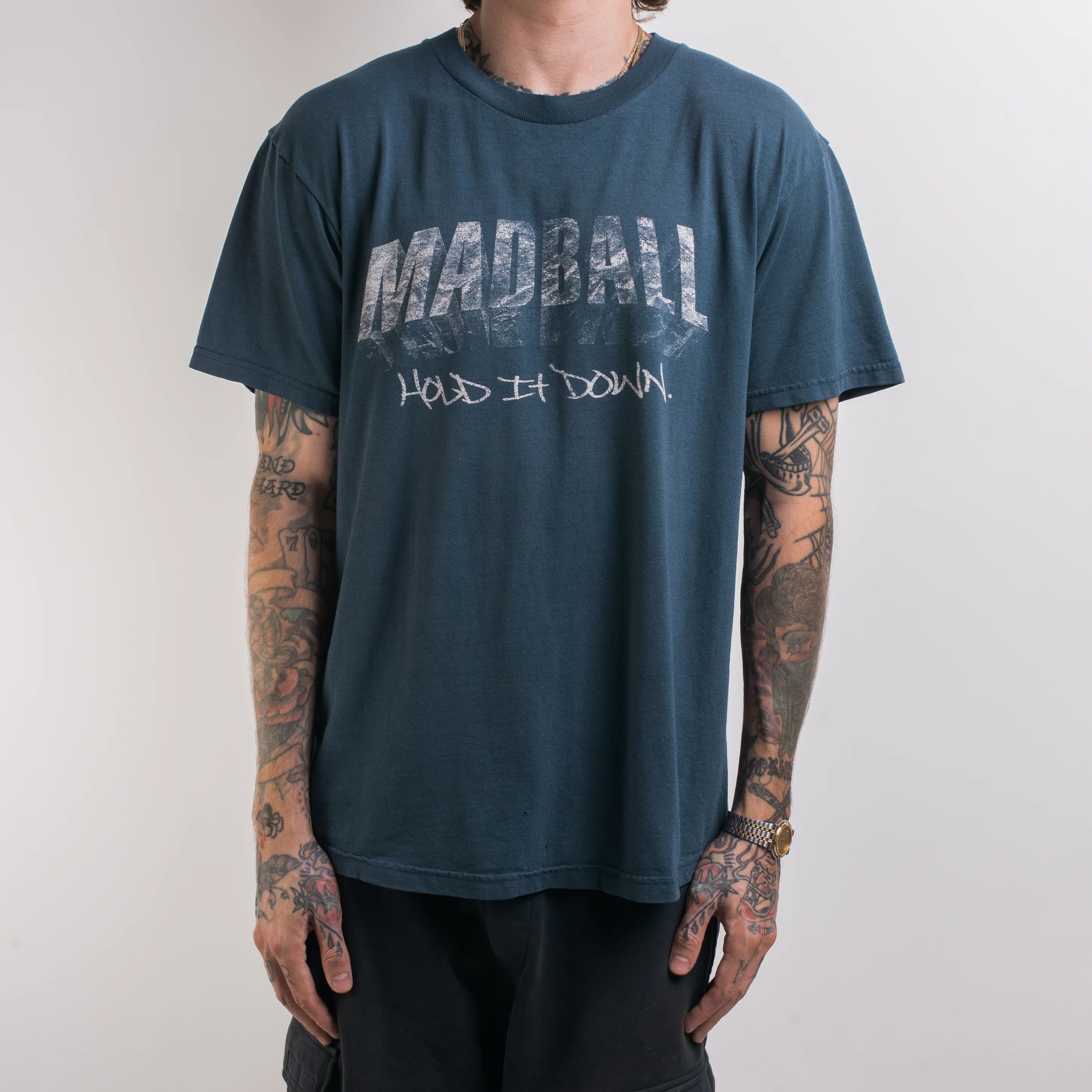 Vintage Madball Vintage 90’s Shirt NYHC Merauder Hardcore - Large Size US L / EU 52-54 / 3 - 1 Thumbnail