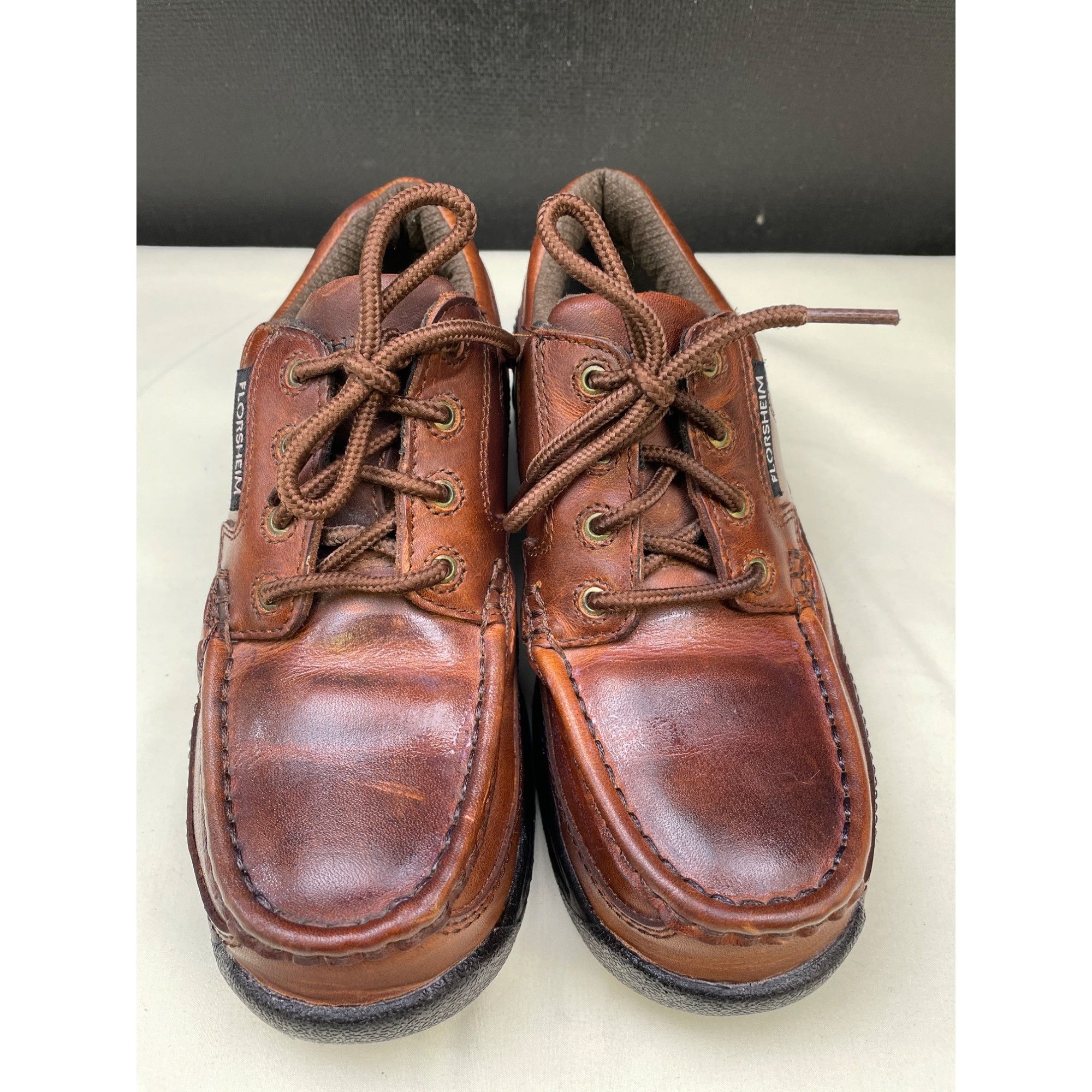 Florsheim Florsheim Unisex Brown Leather Eurocasual Oxfords/ Shoe Size Size US 7.5 / IT 37.5 - 2 Thumbnail