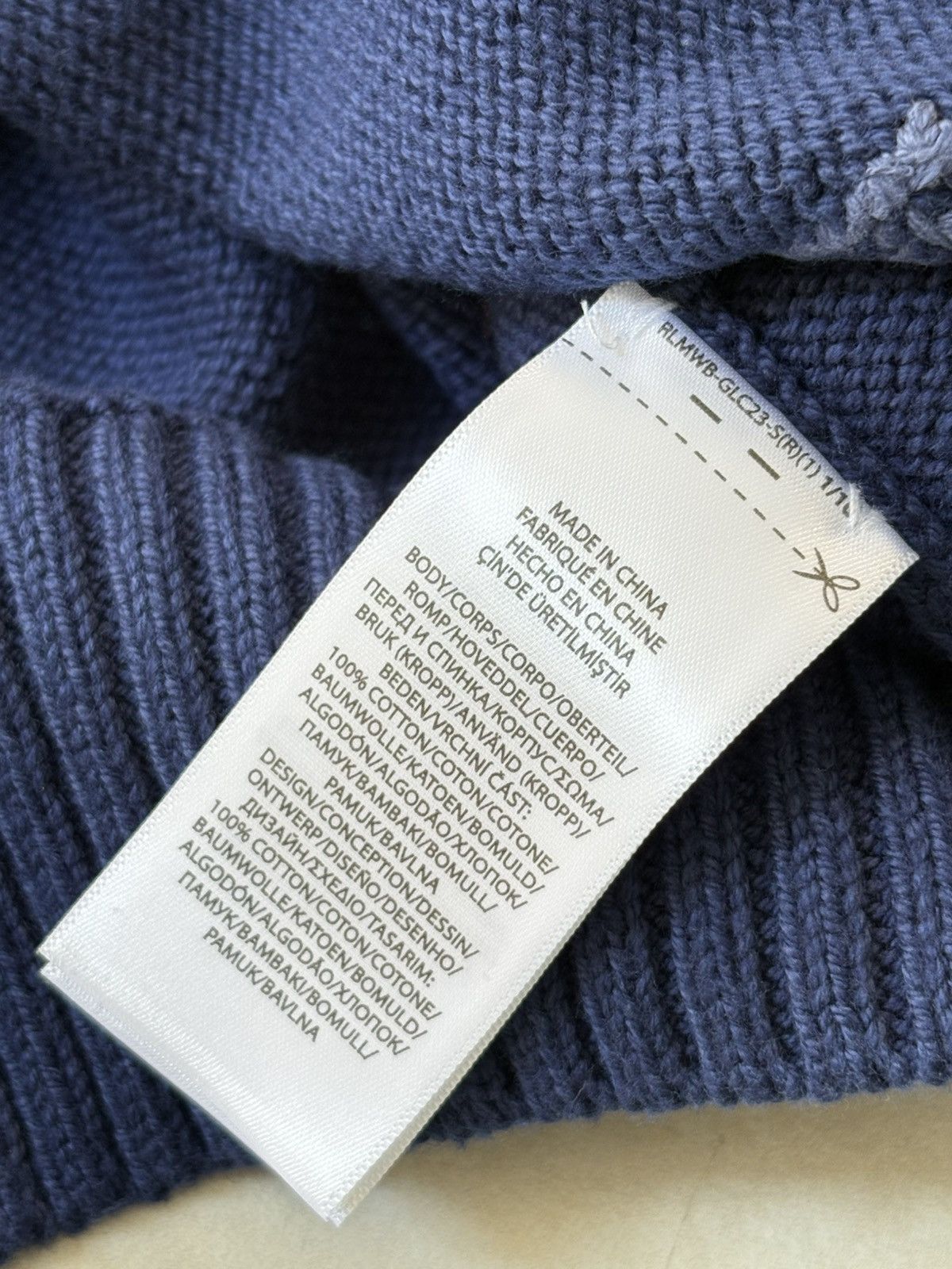 Polo Ralph Lauren Navy Cotton Knit Sweater Ralph Lauren Bear Men L New Size US L / EU 52-54 / 3 - 7 Thumbnail