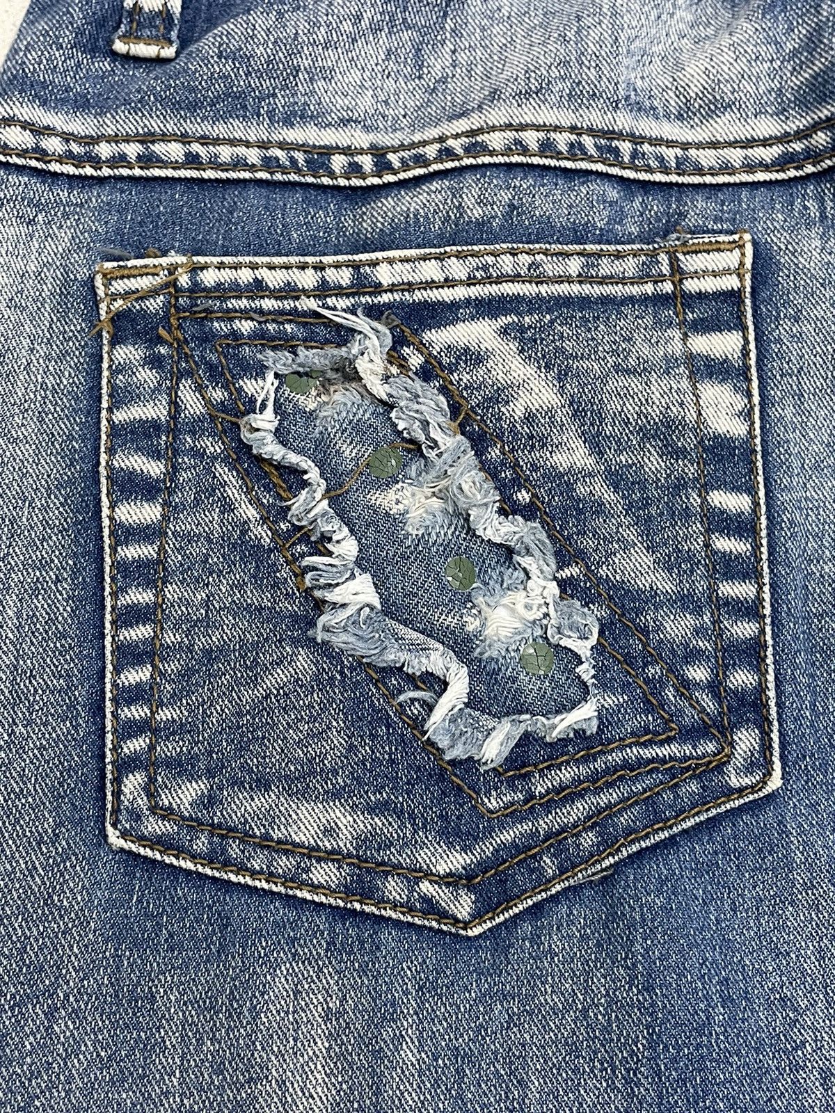 Hysteric Glamour Deep Enzyme Wash Flare Distressed Kapital Style Denim Size 28" / US 6 / IT 42 - 13 Thumbnail