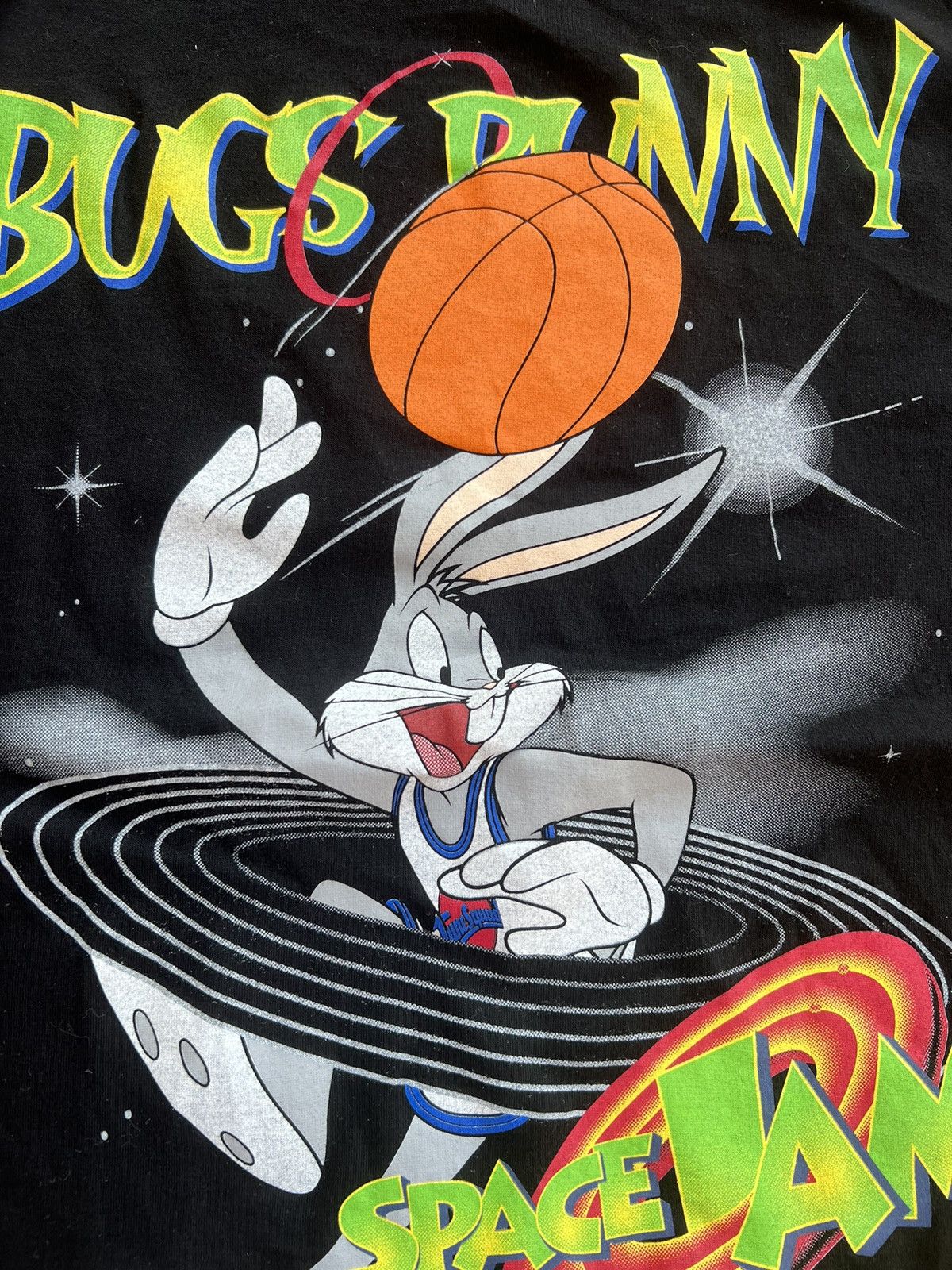 Nutmeg × Vintage × Warner Bros 1996 Vintage Bugs Bunny Space Jam Nutmeg T-Shirt Size US L / EU 52-54 / 3 - 6 Thumbnail