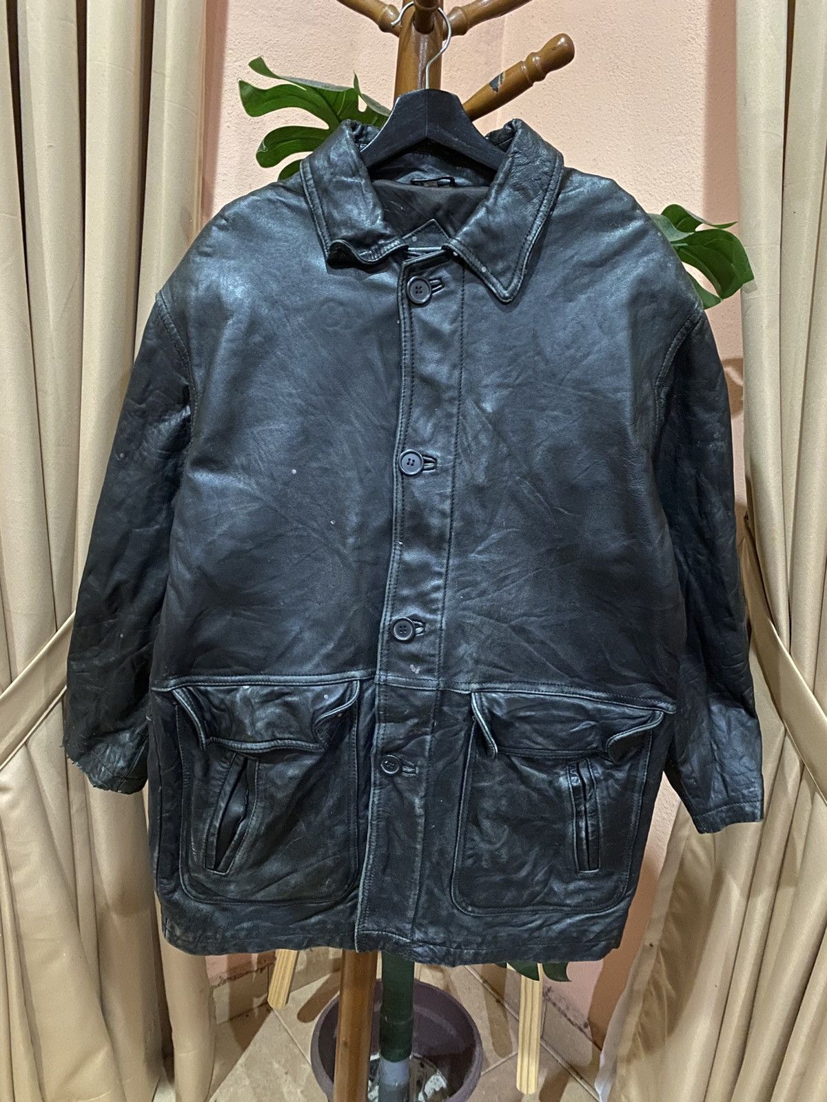 Other Vintage Korean-Made Black Leather Field Jacket – Lambskin Size US M / EU 48-50 / 2 - 1 Thumbnail