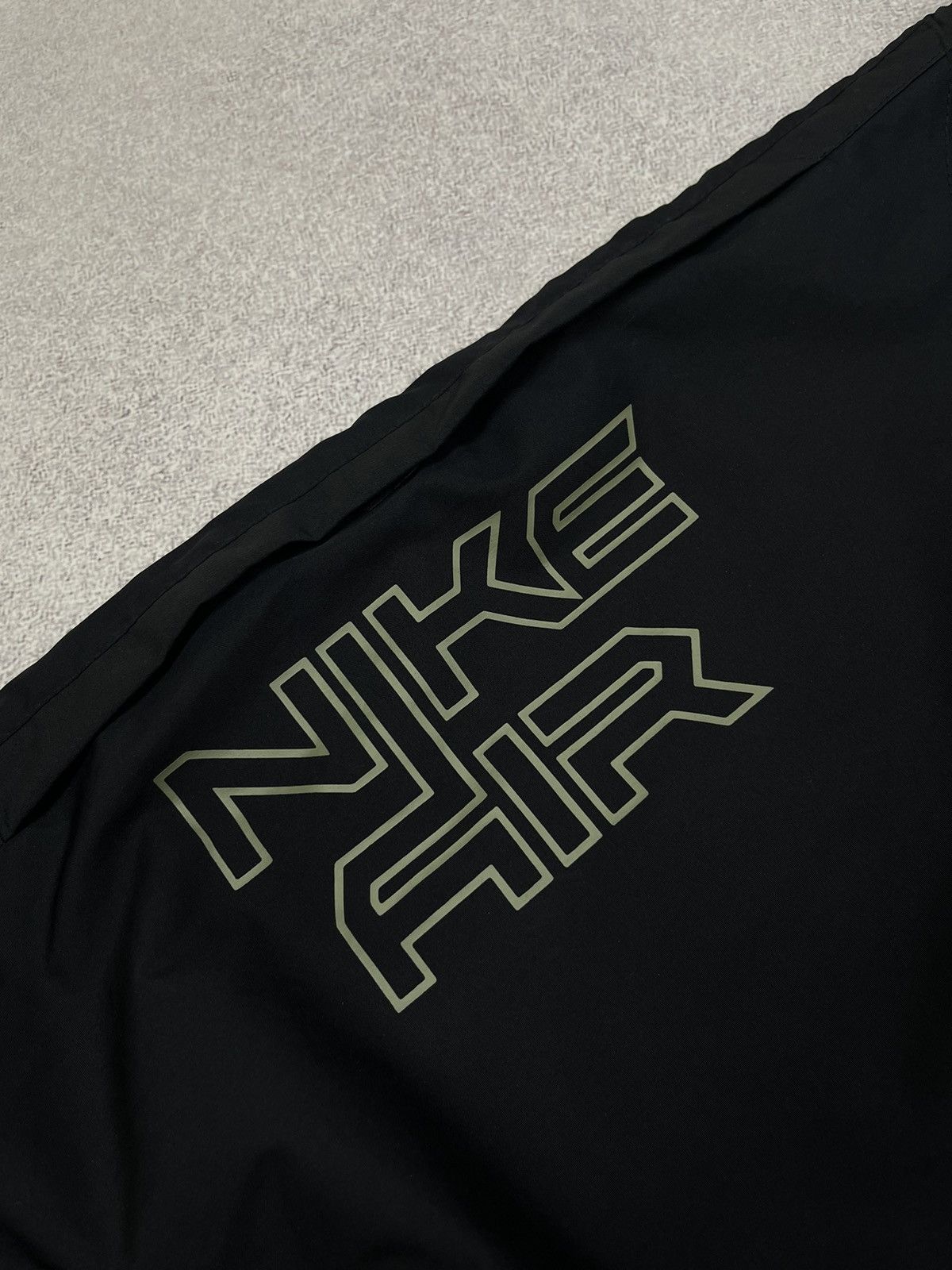 Nike Vintage Nike Nylon Black Sweatpants Double Big Logo Swoosh Size US 30 / EU 46 - 8 Thumbnail