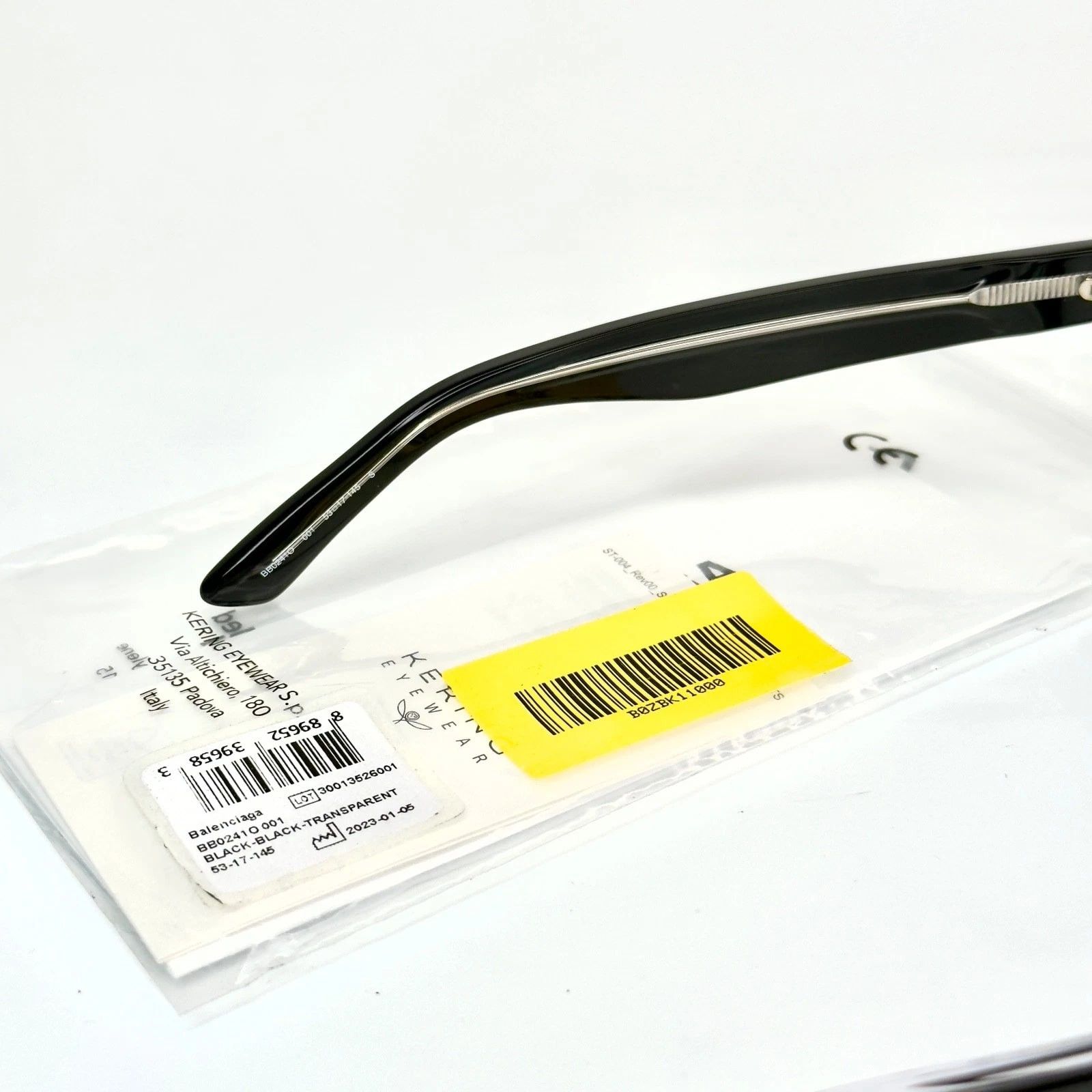 Balenciaga BALENCIAGA BB0241O Angular 0241 Black Optical Frame 001 Size ONE SIZE - 2 Thumbnail