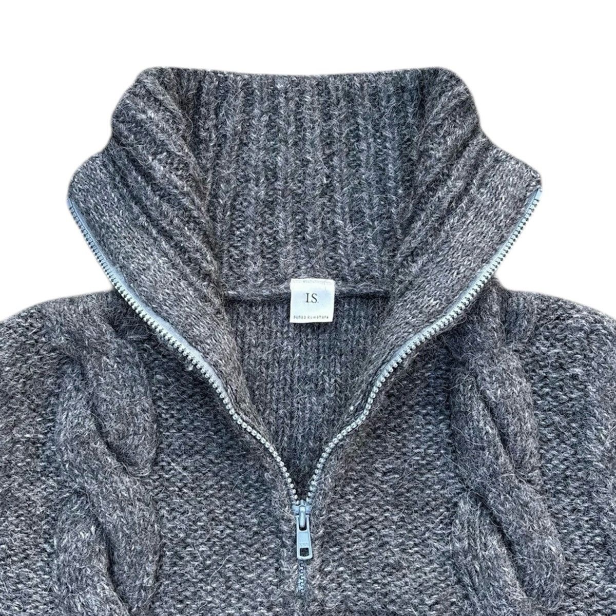 Issey Miyake I.S. Sunao Kuwahara Wool Knit High Neck Jacket Size US M / EU 48-50 / 2 - 3 Thumbnail