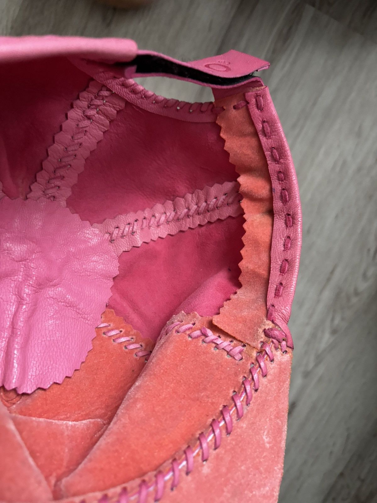 Other Pink Handmade Leather Cap Size ONE SIZE - 2 Thumbnail