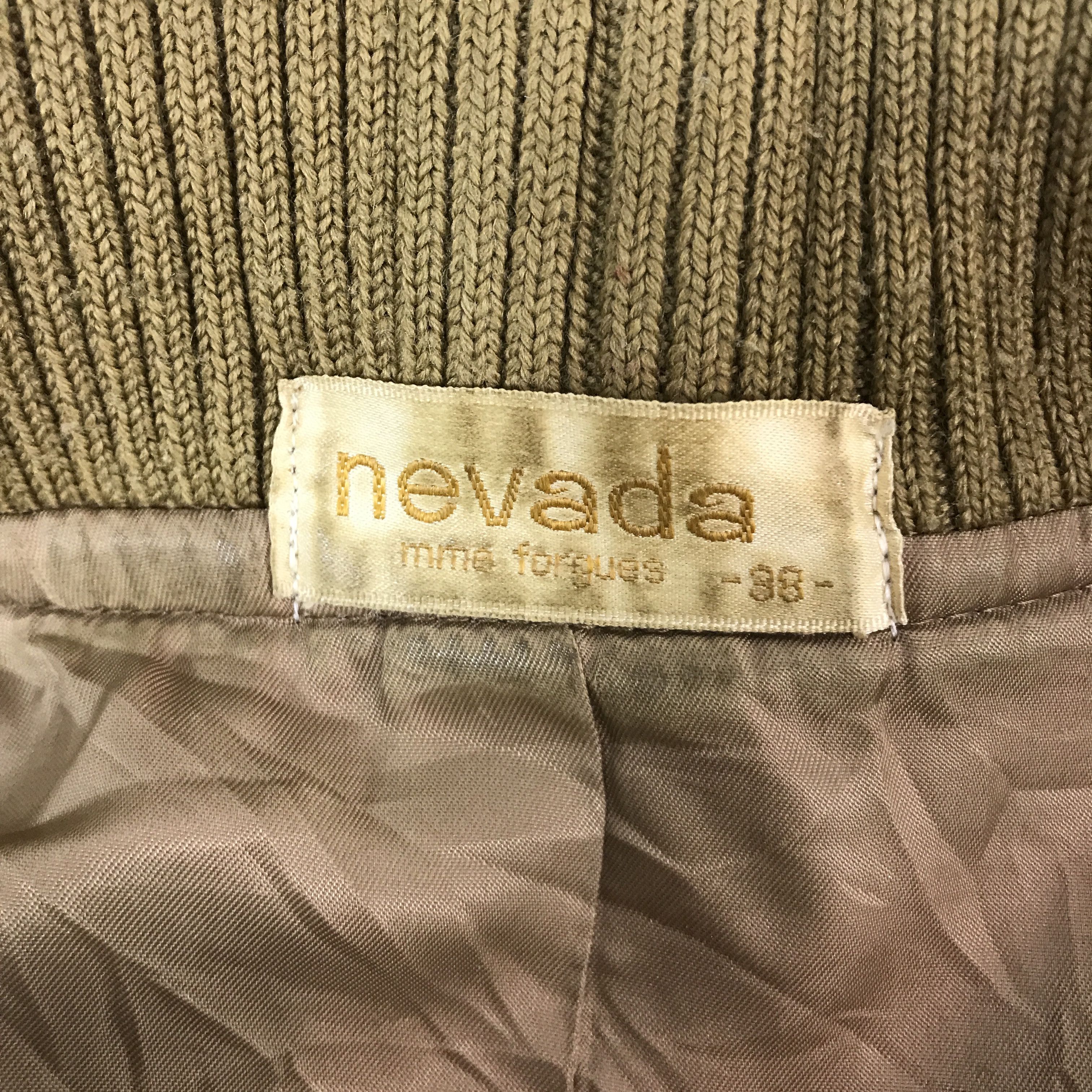Japanese Brand NEVADA KNITWEAR SLEEVE LEATHER JACKET Size US L / EU 52-54 / 3 - 11 Thumbnail