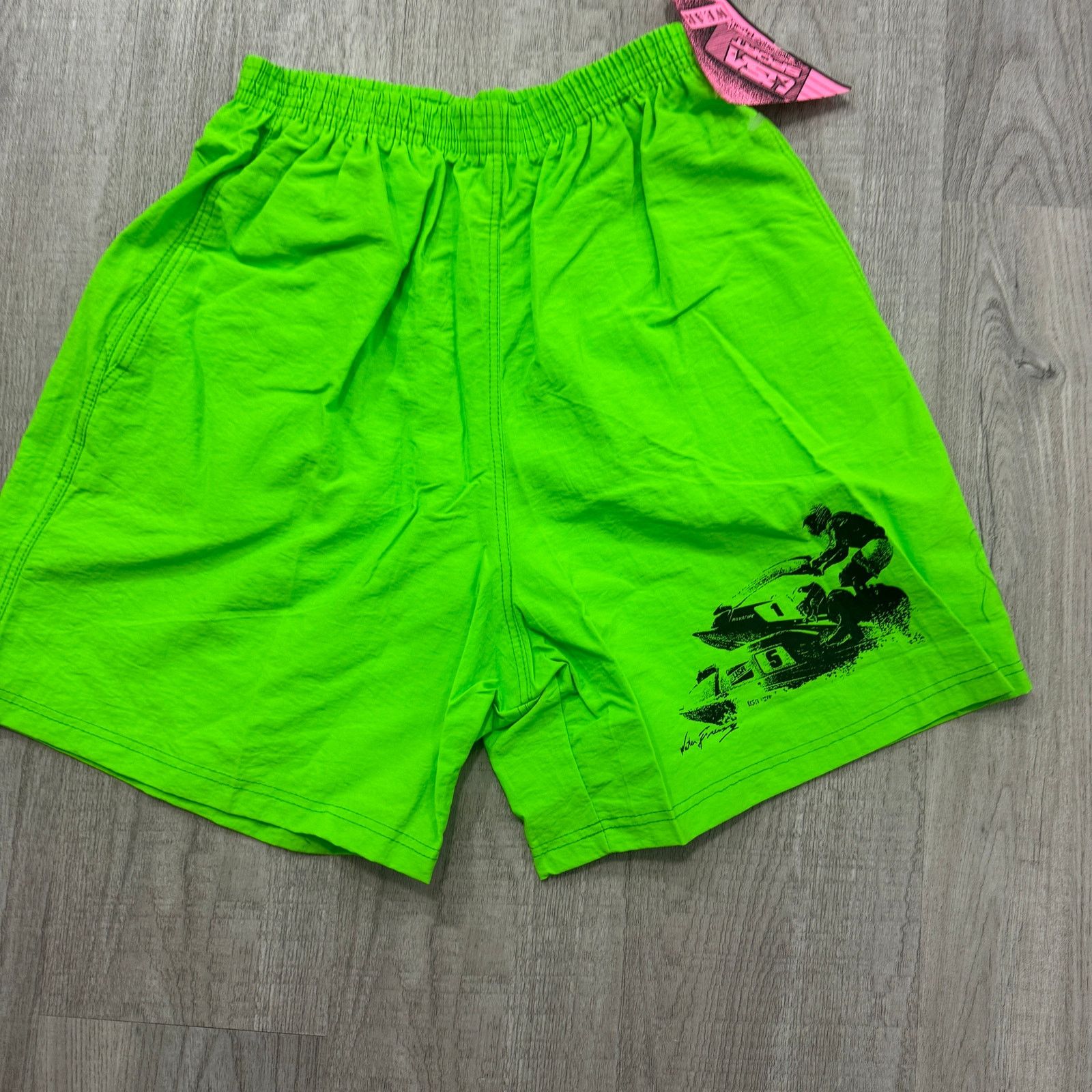 Vintage NEW Vintage USA Sport Surf Shorts Mens Small Green 80s Size US 26 / EU 42 - 2 Thumbnail