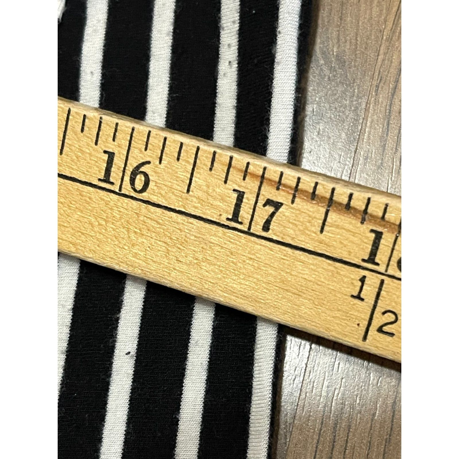 Old Navy Old Navy Dress Women’s Size Medium Black White Striped A-Line Long Sleeve Knee Length Size M / US 6-8 / IT 42-44 - 4 Thumbnail