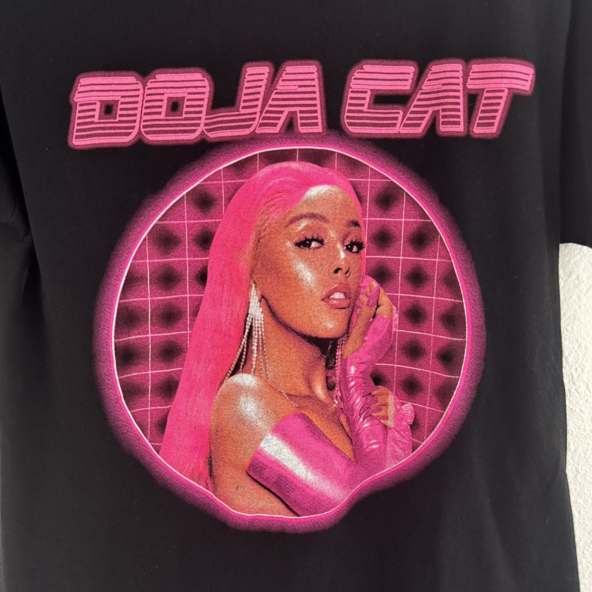 Other DOJA CAT Black Hot Pink Portrait Short Sleeve Graphic Tee Size S / US 4 / IT 40 - 4 Thumbnail