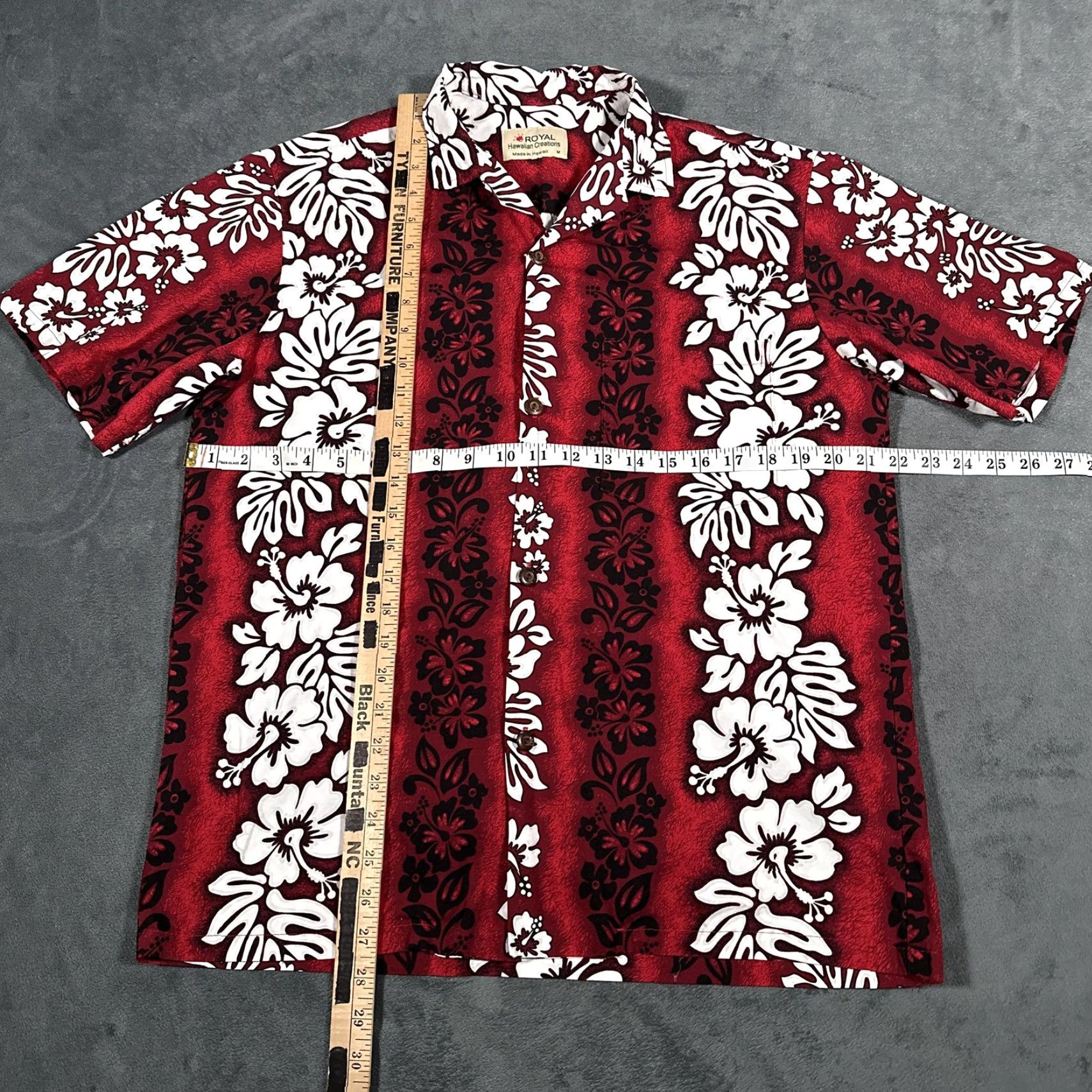 Vintage VINTAGE Royal Hawaiian Creations Shirt Mens Medium Red Floral Aloha Hawaiian Cotton Camp Size US M / EU 48-50 / 2 - 6 Thumbnail