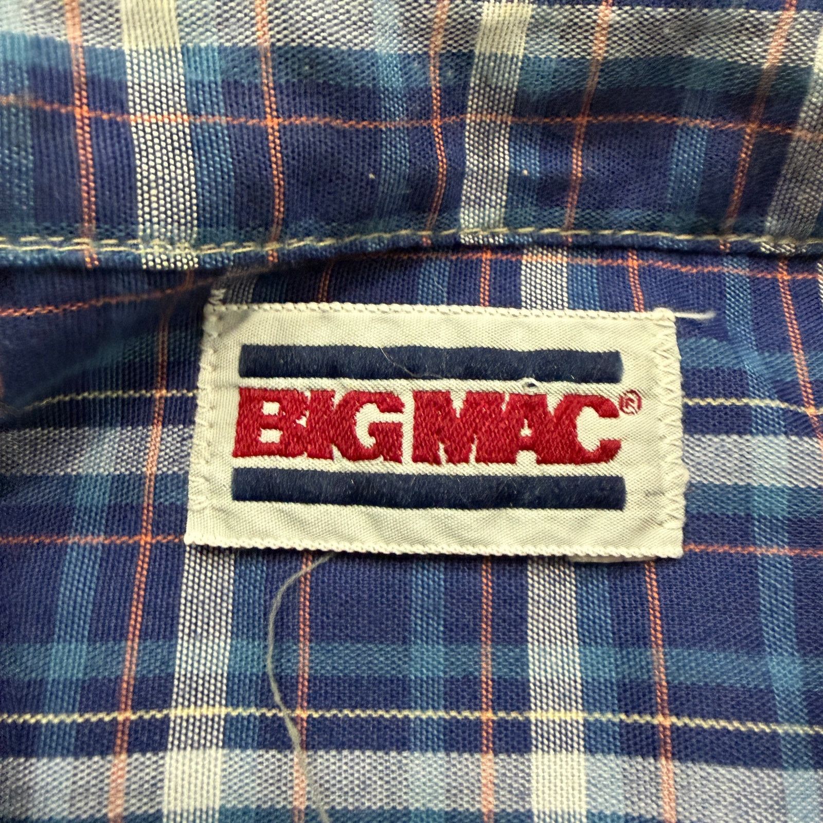 Vintage Vintage Big Mac Flannel Shirt Men's 2XL Blue Plaid 70s 80s Size US XXL / EU 58 / 5 - 6 Thumbnail