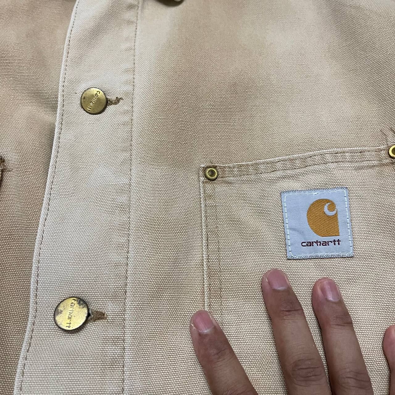 Carhartt Vintage Carhartt Chore Canvas Faded Jacket Size US M / EU 48-50 / 2 - 5 Thumbnail