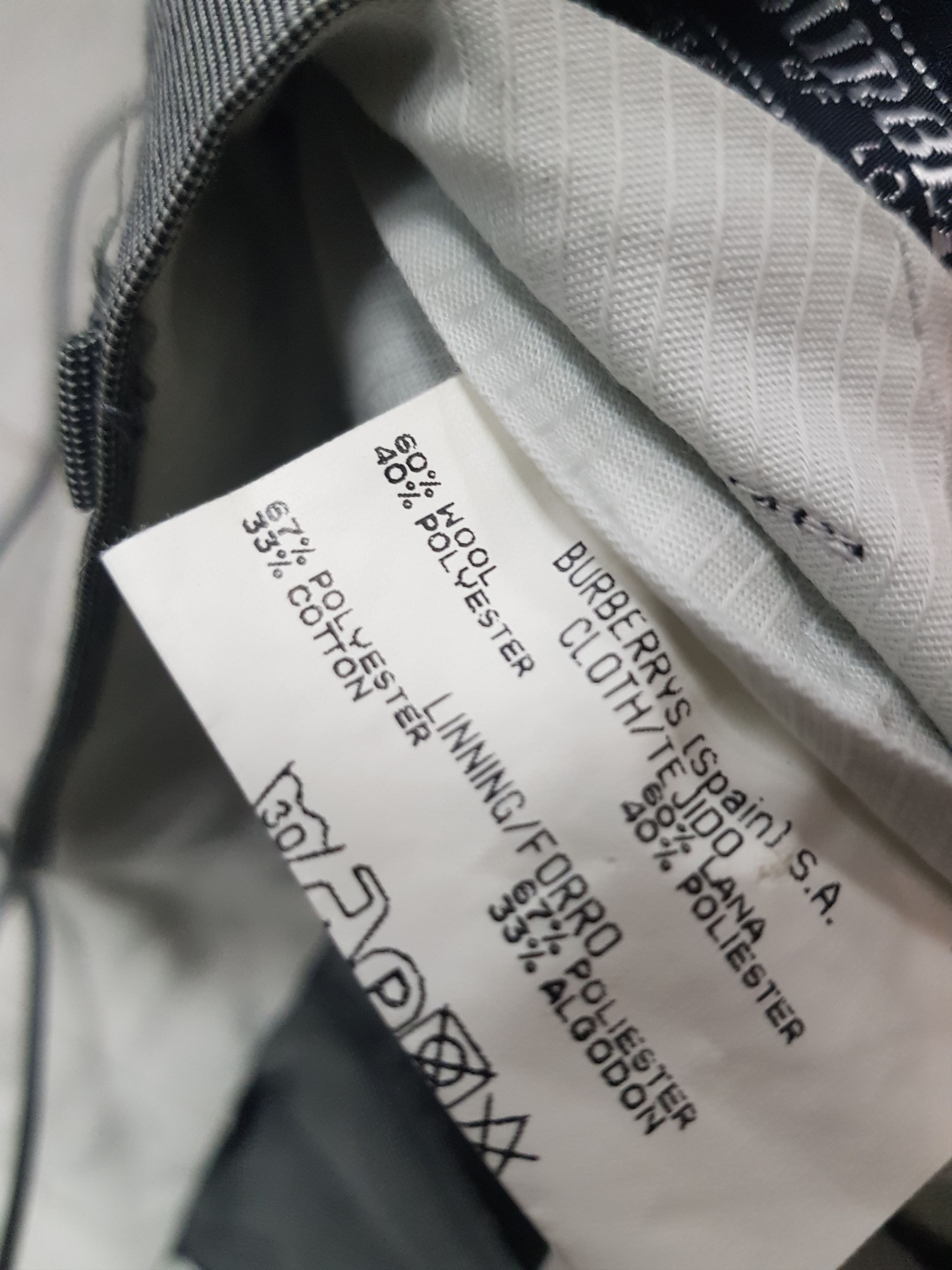 Burberry × Designer × Vintage 90s Vintage luxury Grey Wool Burberry chino trousers Size US 29 - 6 Thumbnail