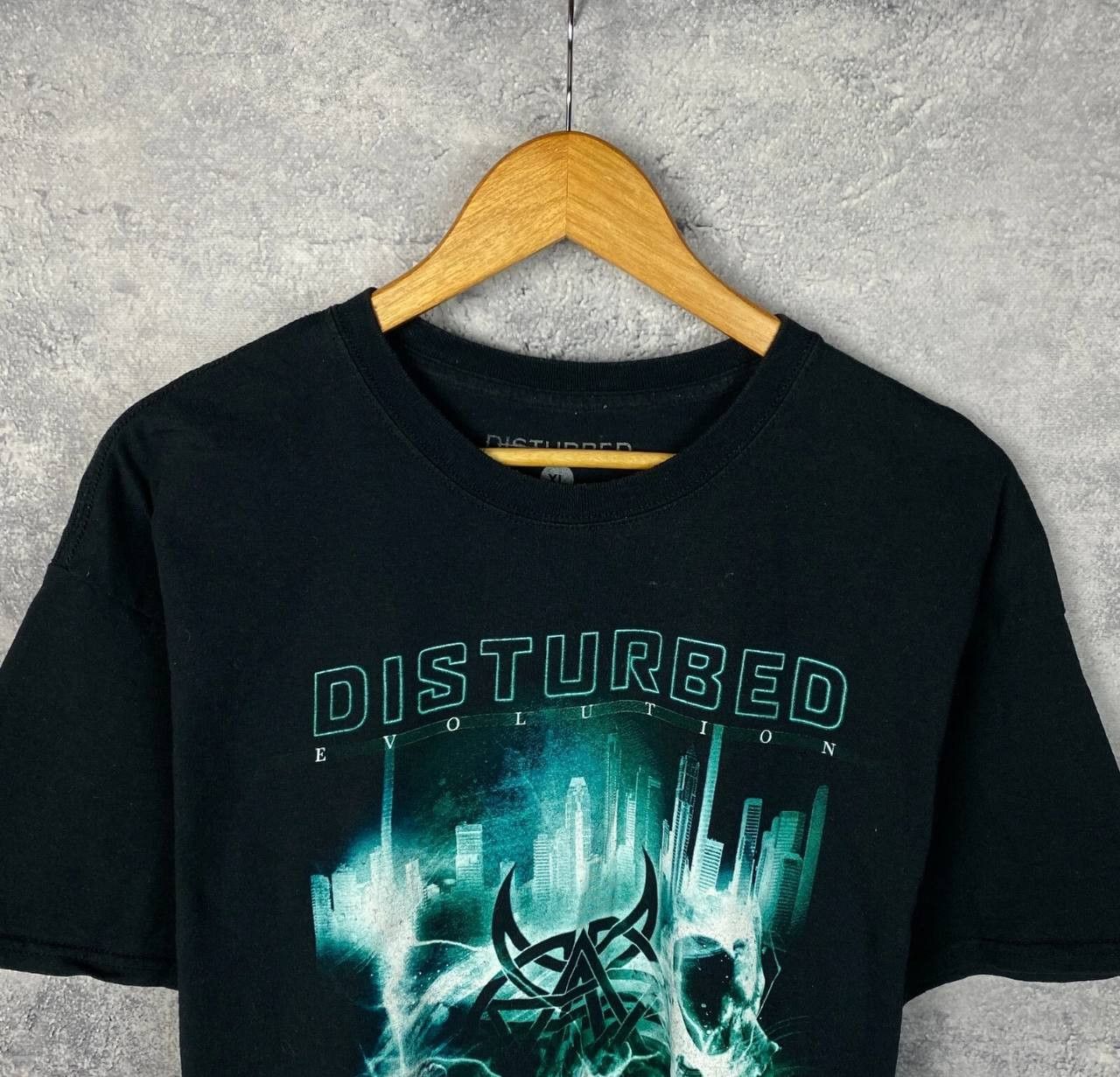Band Tees Disturbed Evolution Tee Men's Size XL Black Short Sleeve ` Size US XL / EU 56 / 4 - 2 Thumbnail
