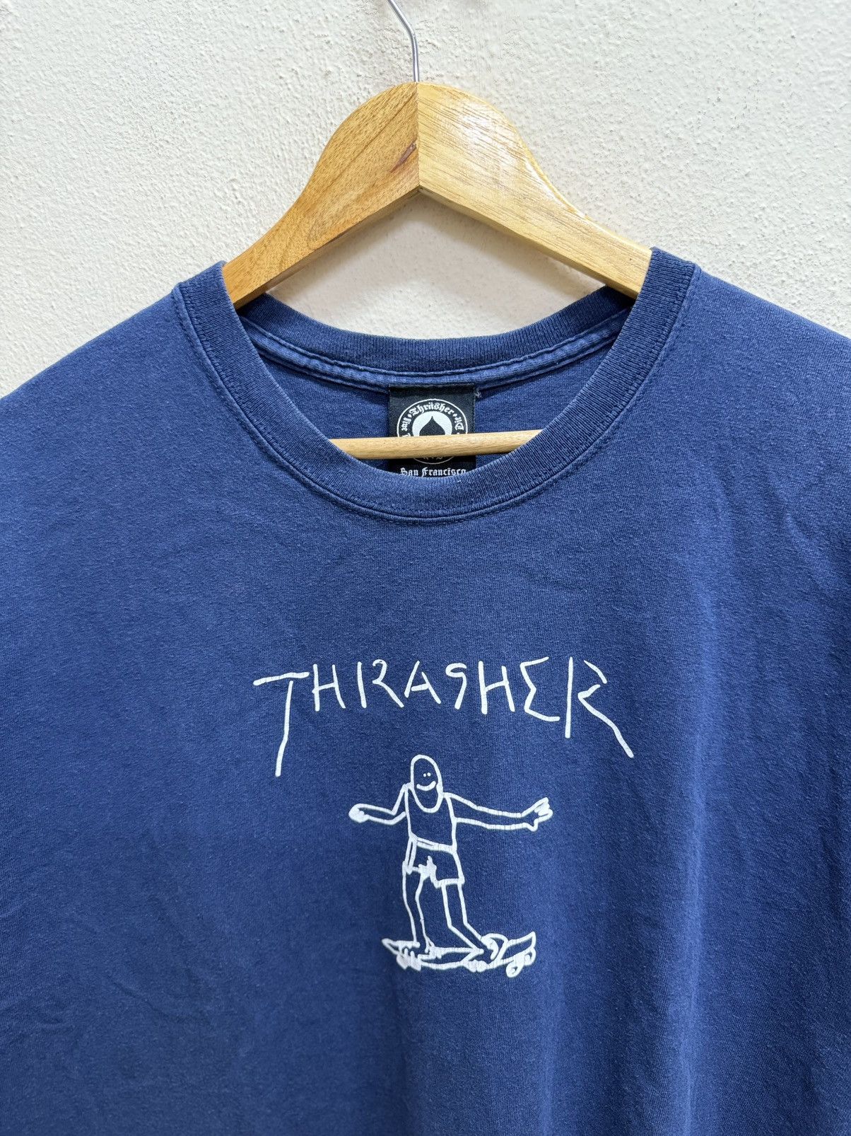 Thrasher × Vintage Vintage Y2K Trasher Skateboard San Fracisco Tshirt Size US L / EU 52-54 / 3 - 13 Thumbnail