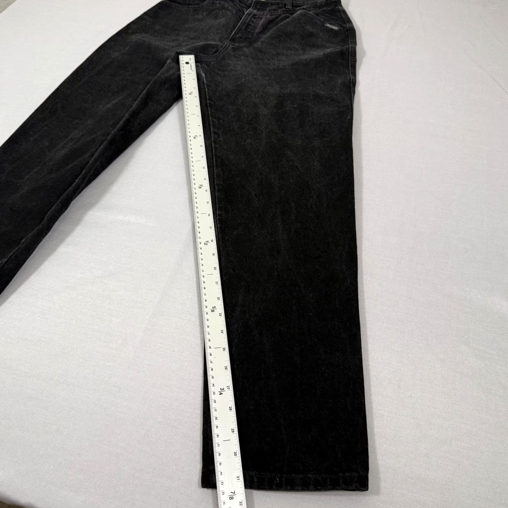 Vintage VINTAGE Rocky Mountain Jeans Womens 13 Black Slim Fit Denim Pants 90s Size 34" / US 12 / IT 48 - 4 Thumbnail