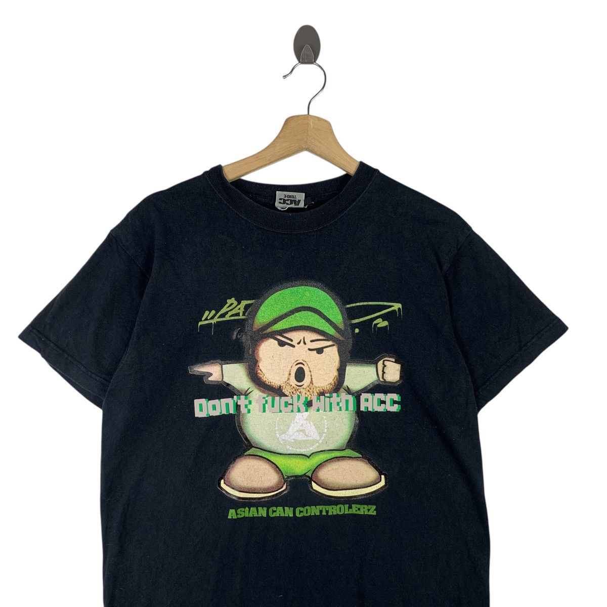Vintage ASIAN CAN CONTROLERZ Graffiti Hip Hop Japan Tee Shirt Top Size US M / EU 48-50 / 2 - 2 Thumbnail