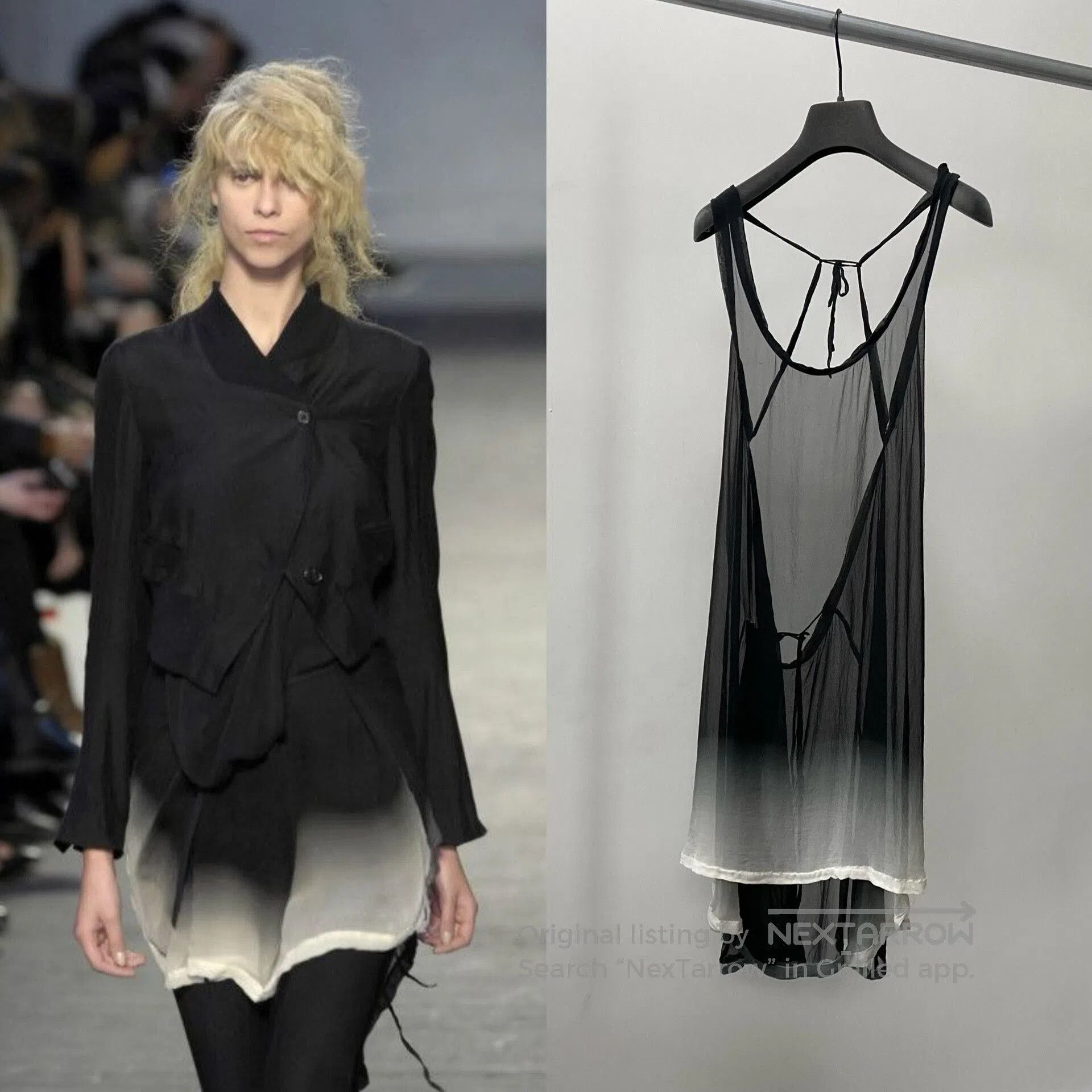 Ann Demeulemeester Ann Demeulemeester SS2007 Gradient Silk Dress. Size S / US 4 / IT 40 - 1 Thumbnail