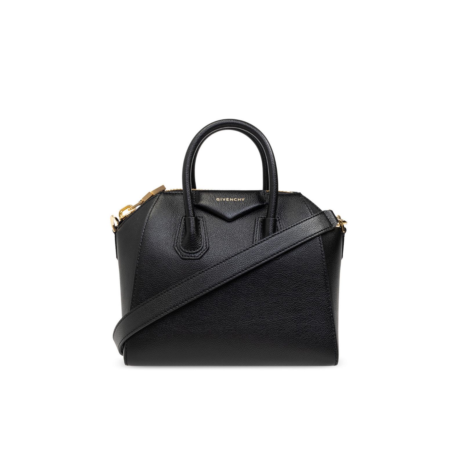 Givenchy GIVENCHY Antigona Black Grained Leather Top Handle Bag New A Size ONE SIZE - 1 Thumbnail