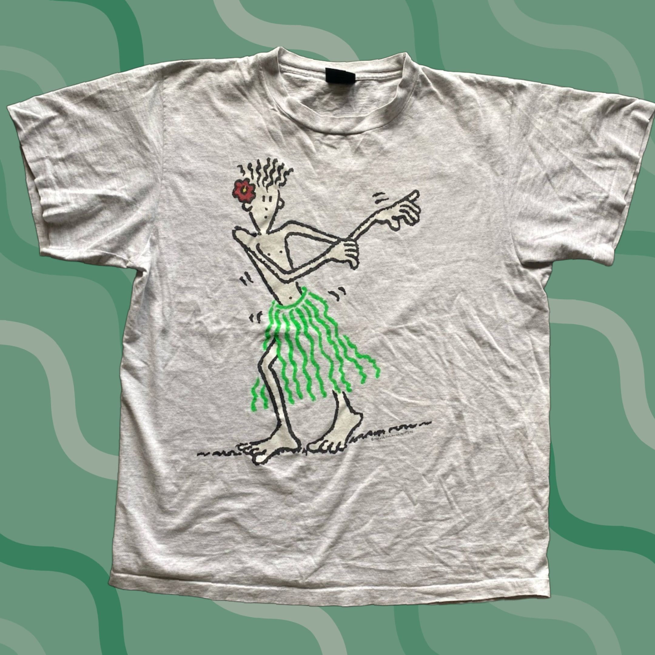 Changes VINTAGE Changes T Shirt Men XL Gray USA 80s Hawaiian Dancing 1985 VTG Size US XL / EU 56 / 4 - 1 Thumbnail
