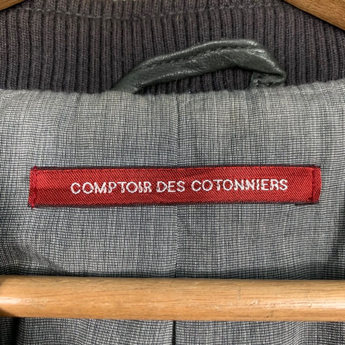 Japanese Brand COMPTOIR DES COTONNIERS Leather Bomber Jacket #2560-C115 Size L / US 10 / IT 46 - 13 Thumbnail