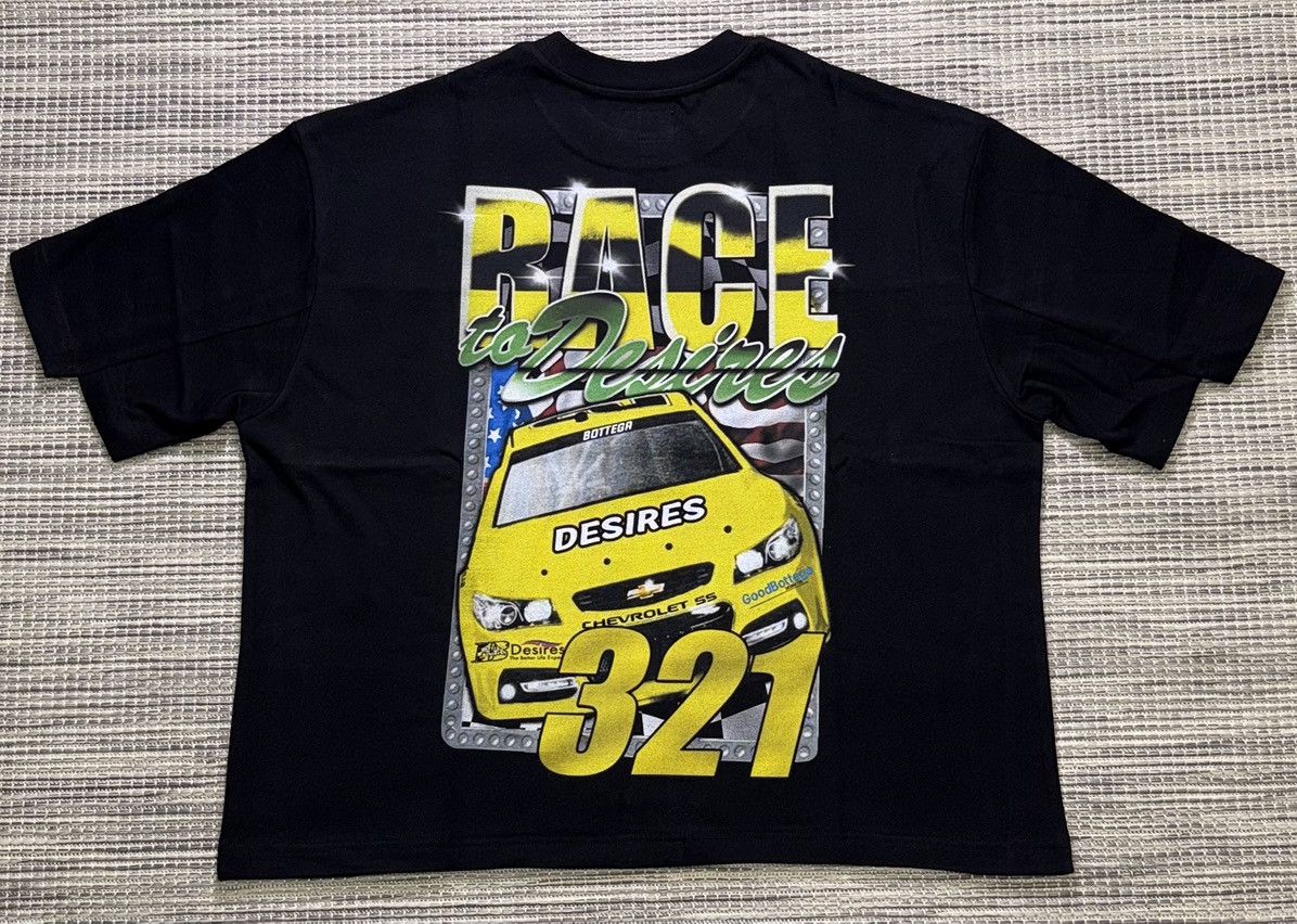 Bottega Desires BOTTEGA DESIRES BLACK RACE TEE Size US XXL / EU 58 / 5 - 2 Thumbnail